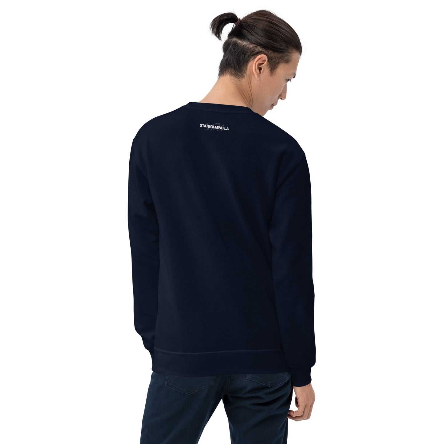 STATEOFMIND LA (black font) DTG Print- crew neck unisex