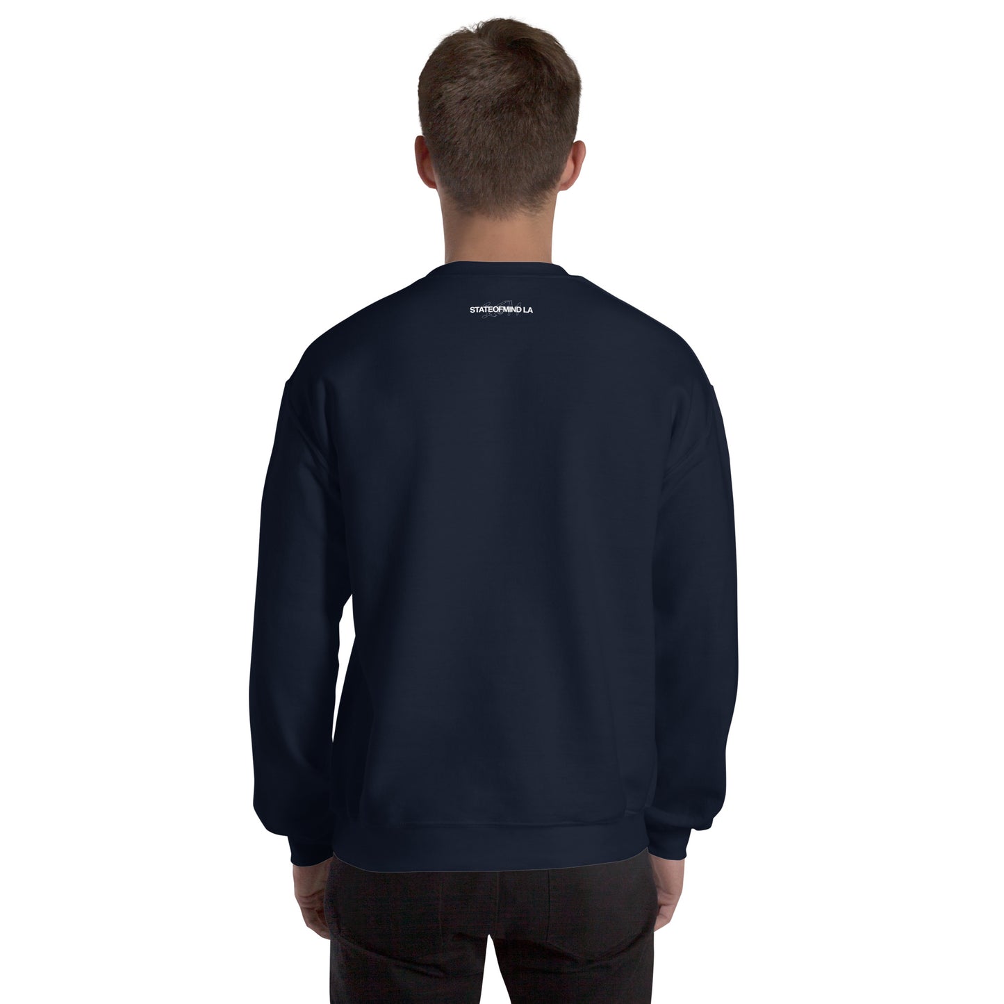 STATEOFMIND LA (black font) DTG Print- crew neck unisex