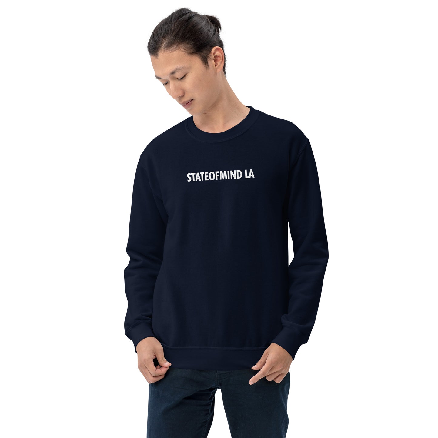 STATEOFMIND LA (black font) DTG Print- crew neck unisex