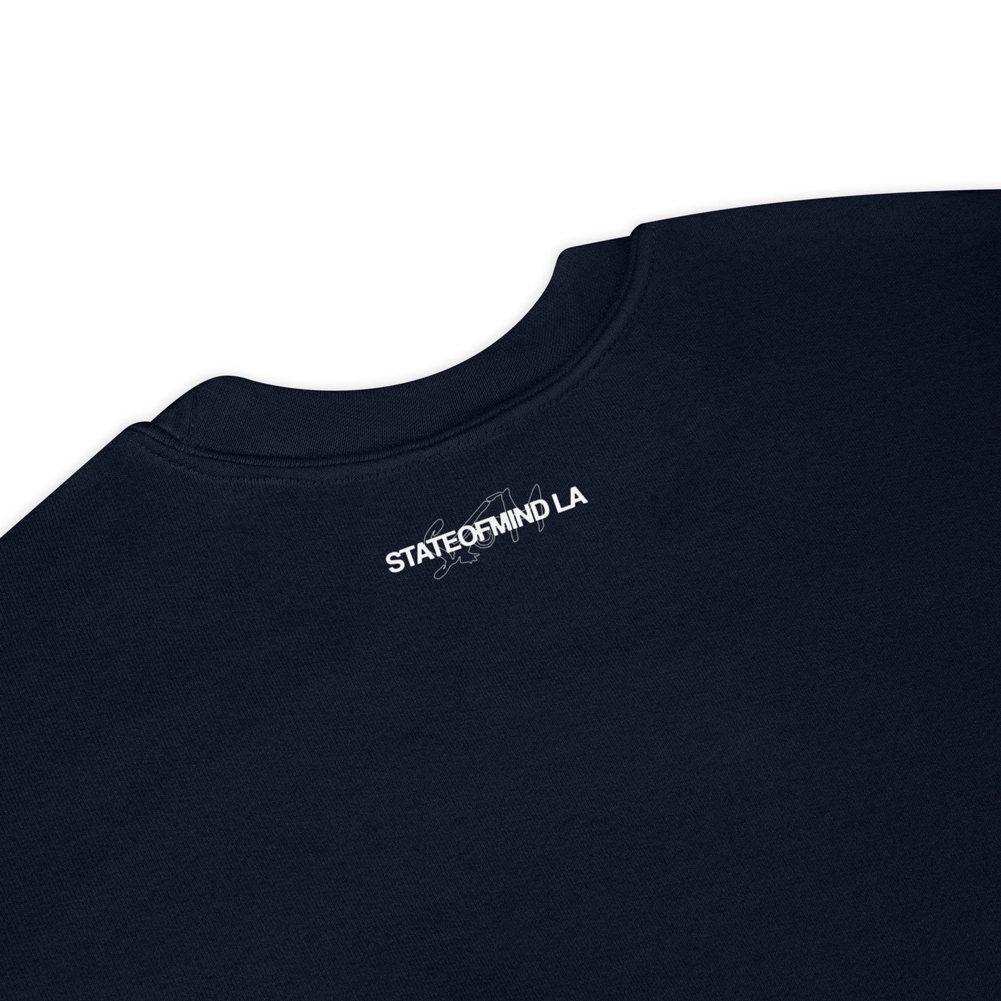 STATEOFMIND LA (black font) DTG Print- crew neck unisex