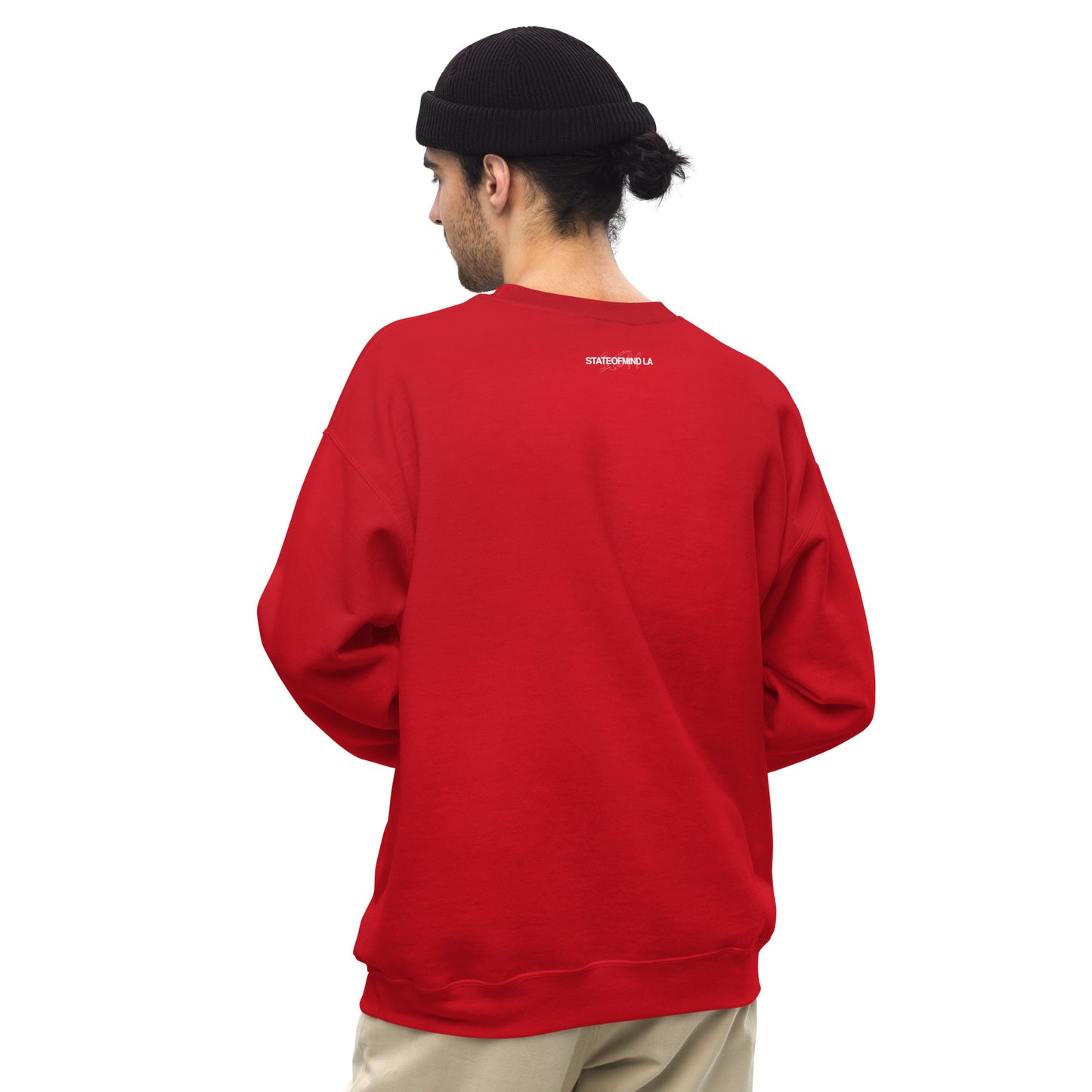 STATEOFMIND LA (black font) DTG Print- crew neck unisex