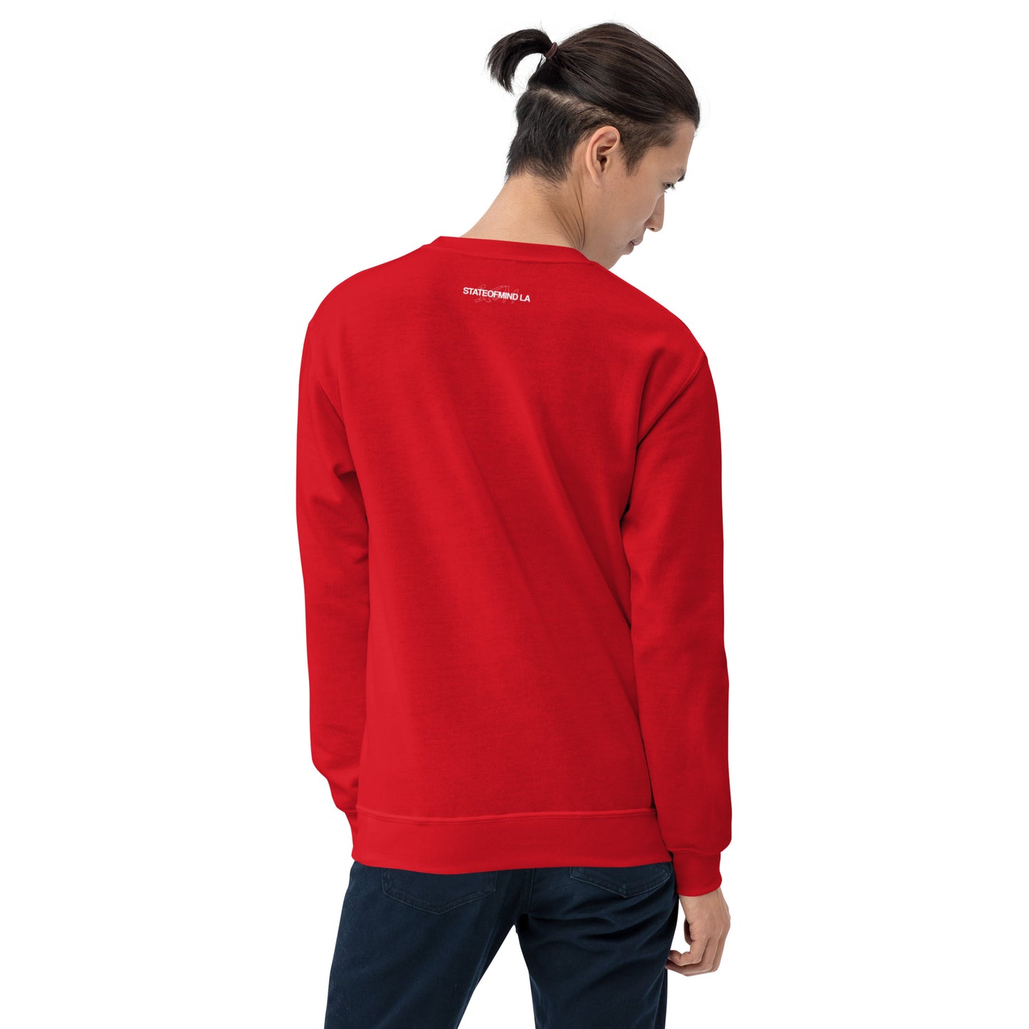 STATEOFMIND LA (black font) DTG Print- crew neck unisex