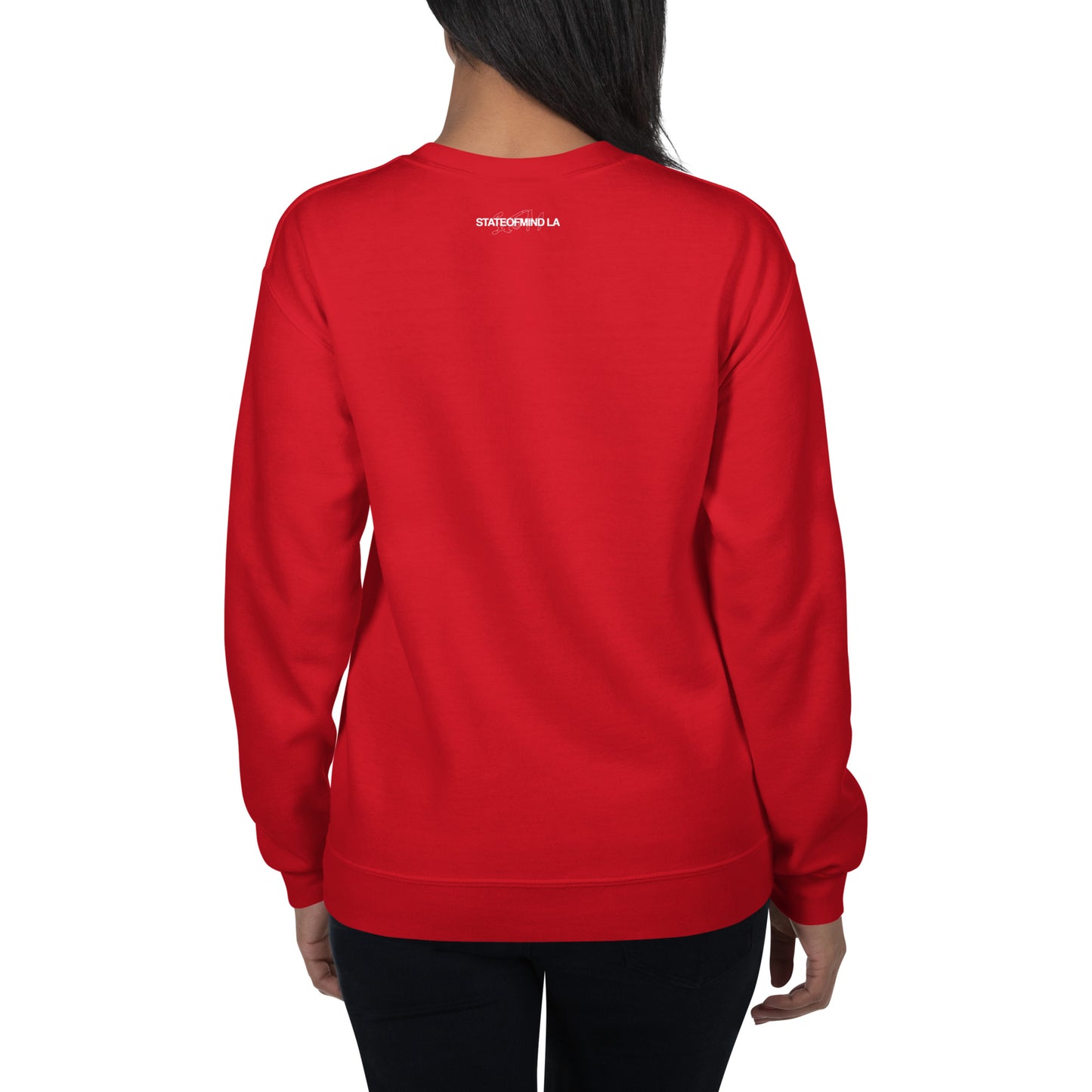 STATEOFMIND LA (black font) DTG Print- crew neck unisex