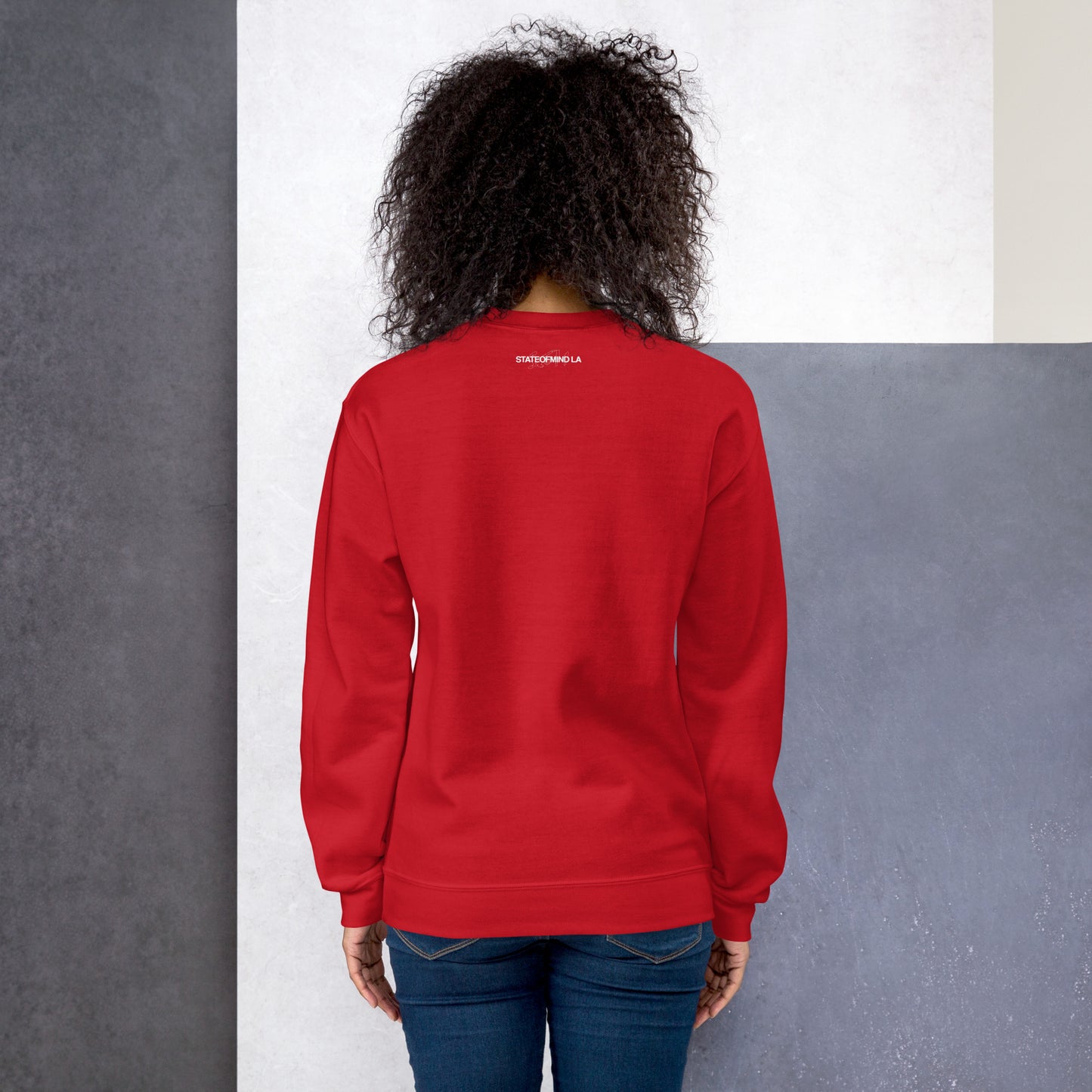 STATEOFMIND LA (black font) DTG Print- crew neck unisex