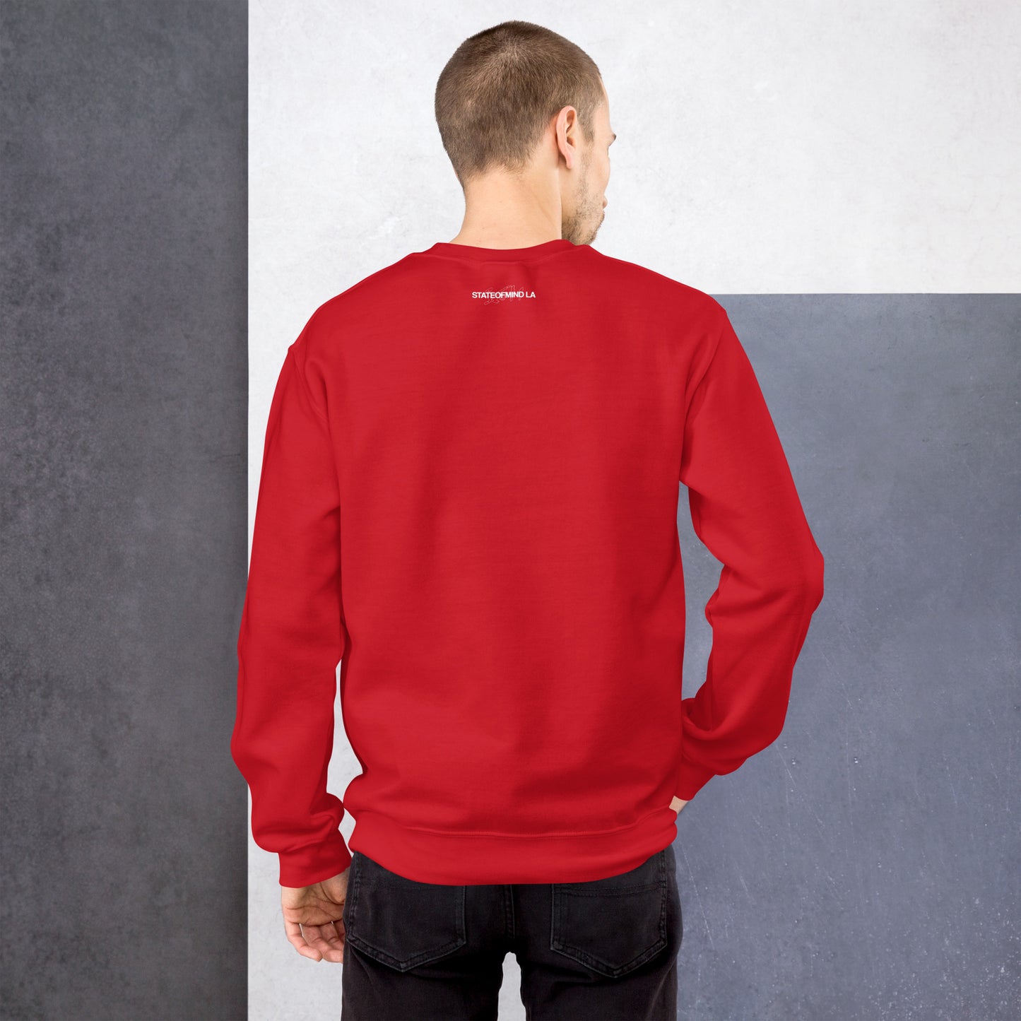 STATEOFMIND LA (black font) DTG Print- crew neck unisex
