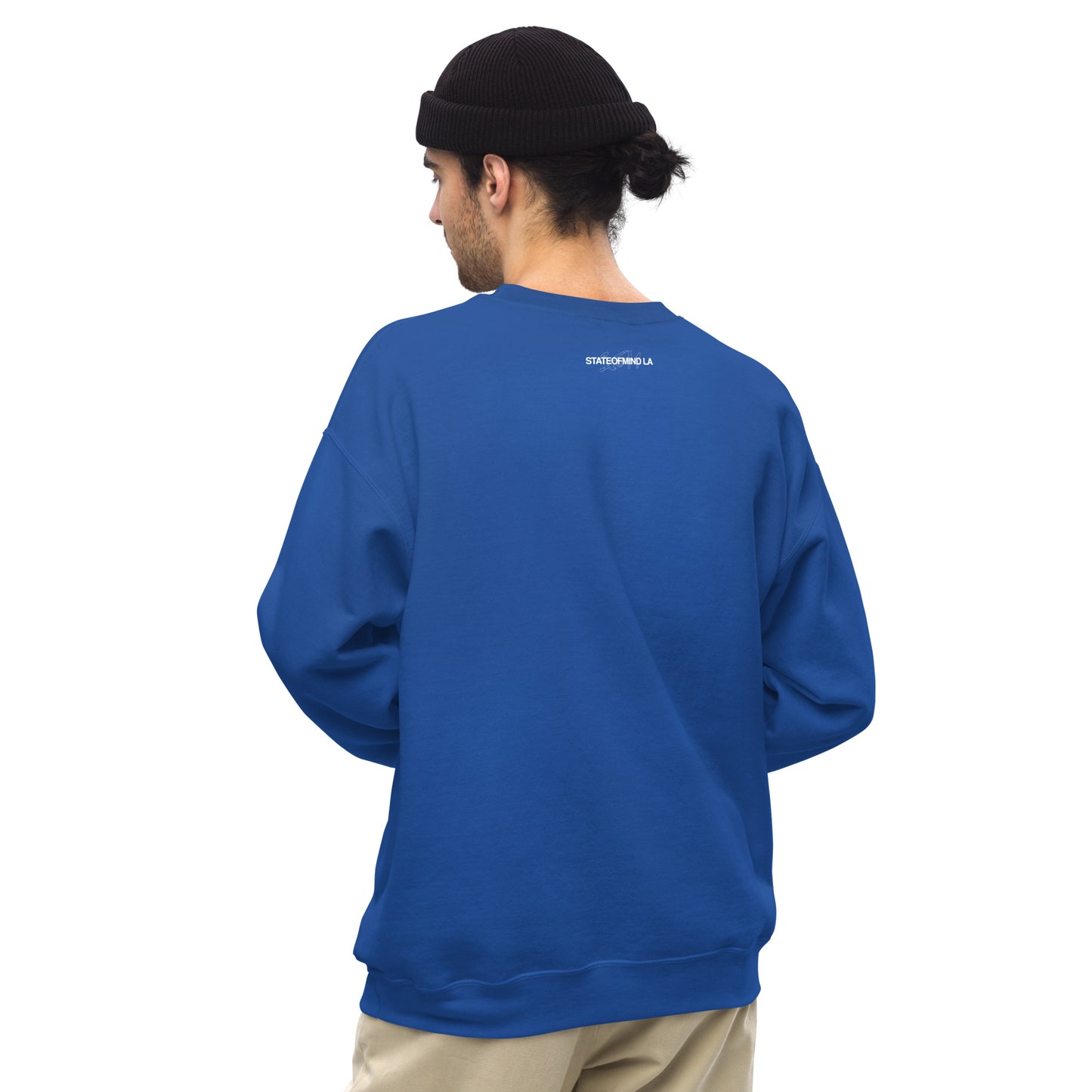 STATEOFMIND LA (black font) DTG Print- crew neck unisex