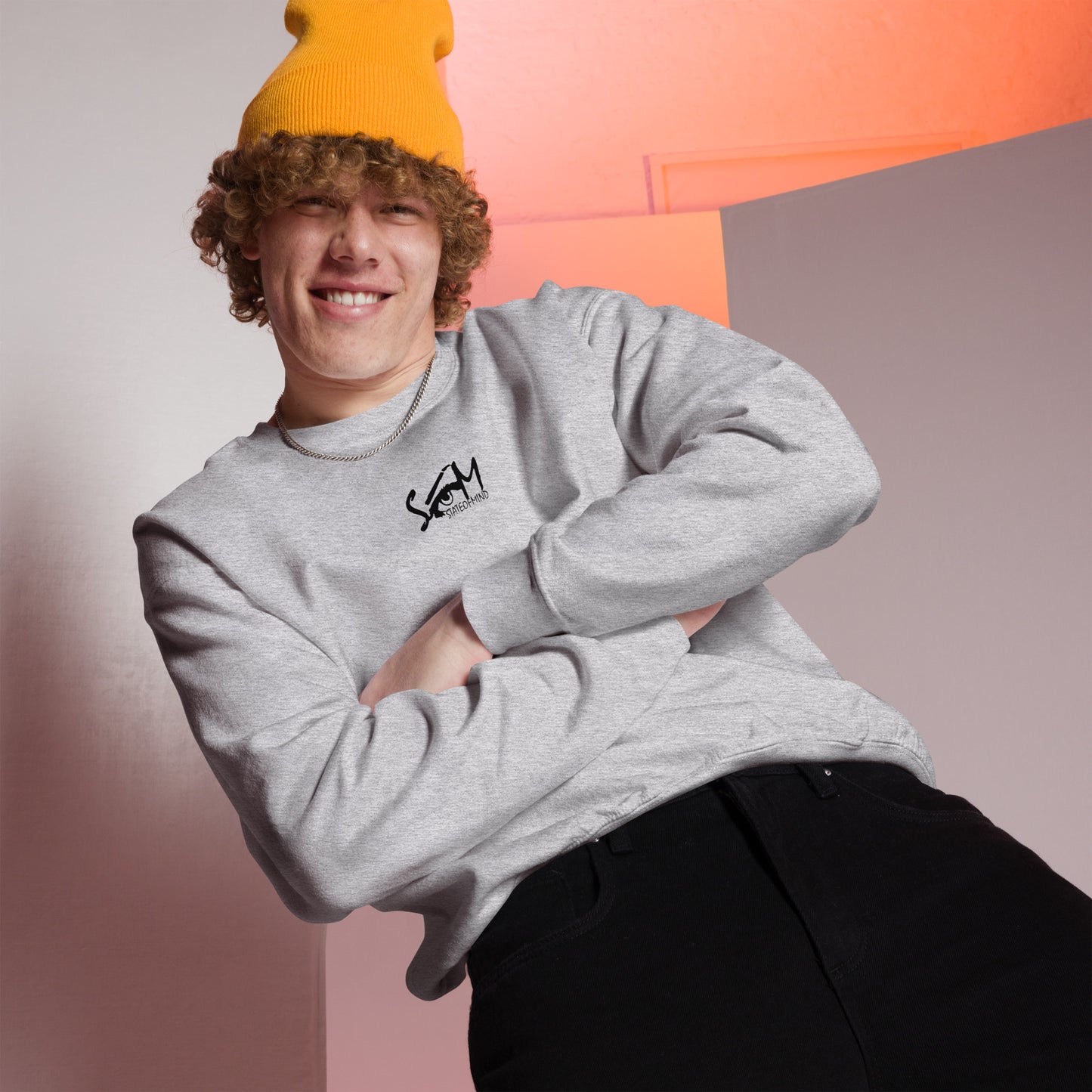 Logo DTG Print Crew Neck- Unisex Sweatshirt