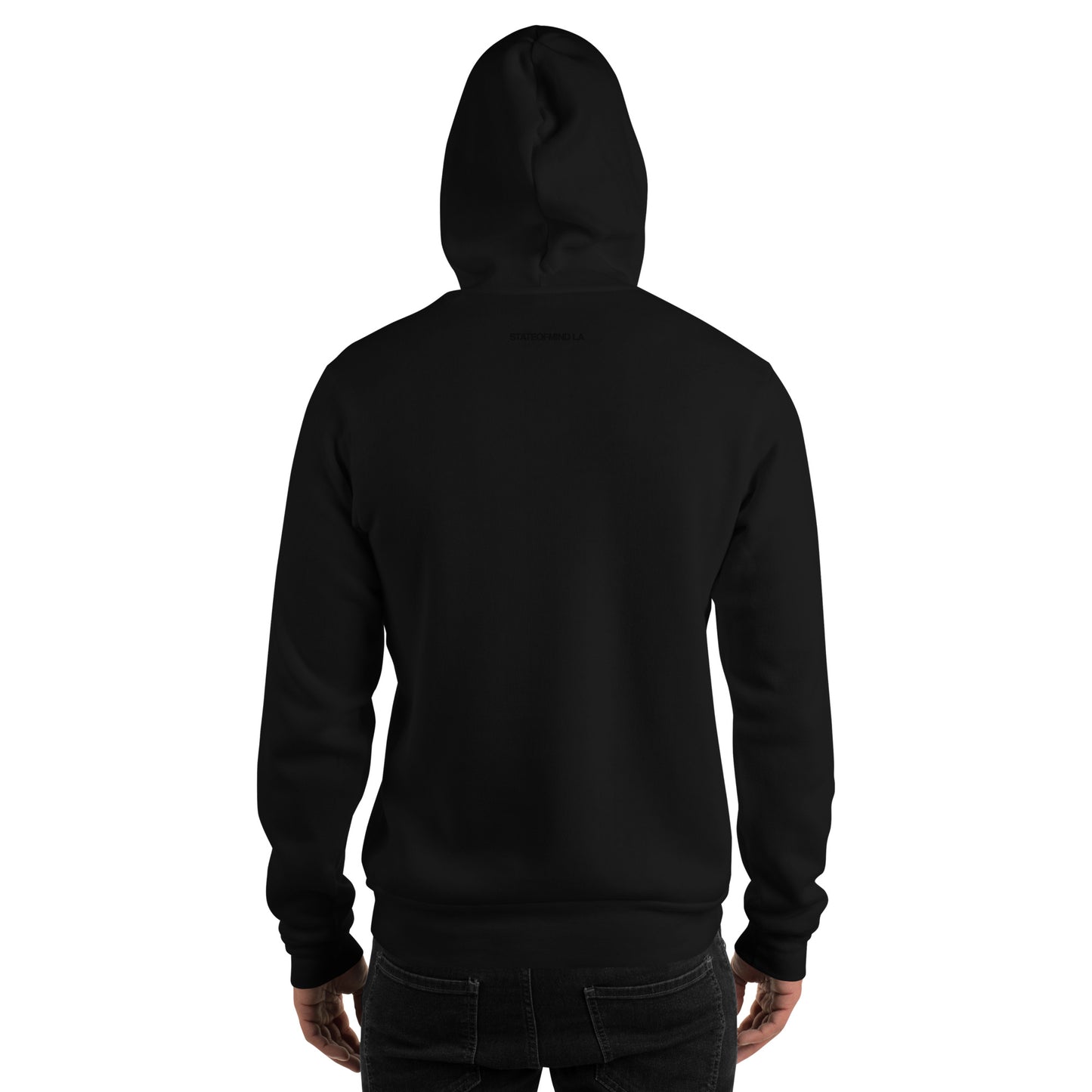 (Embroidered) STATEOFMIND LA Black Font - Unisex Hoodie