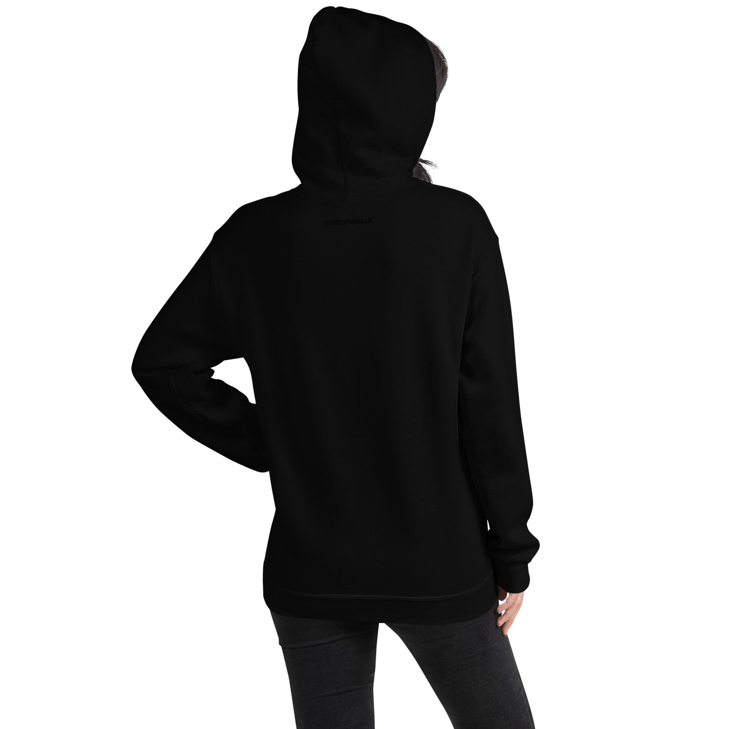 (Embroidered) STATEOFMIND LA Black Font - Unisex Hoodie