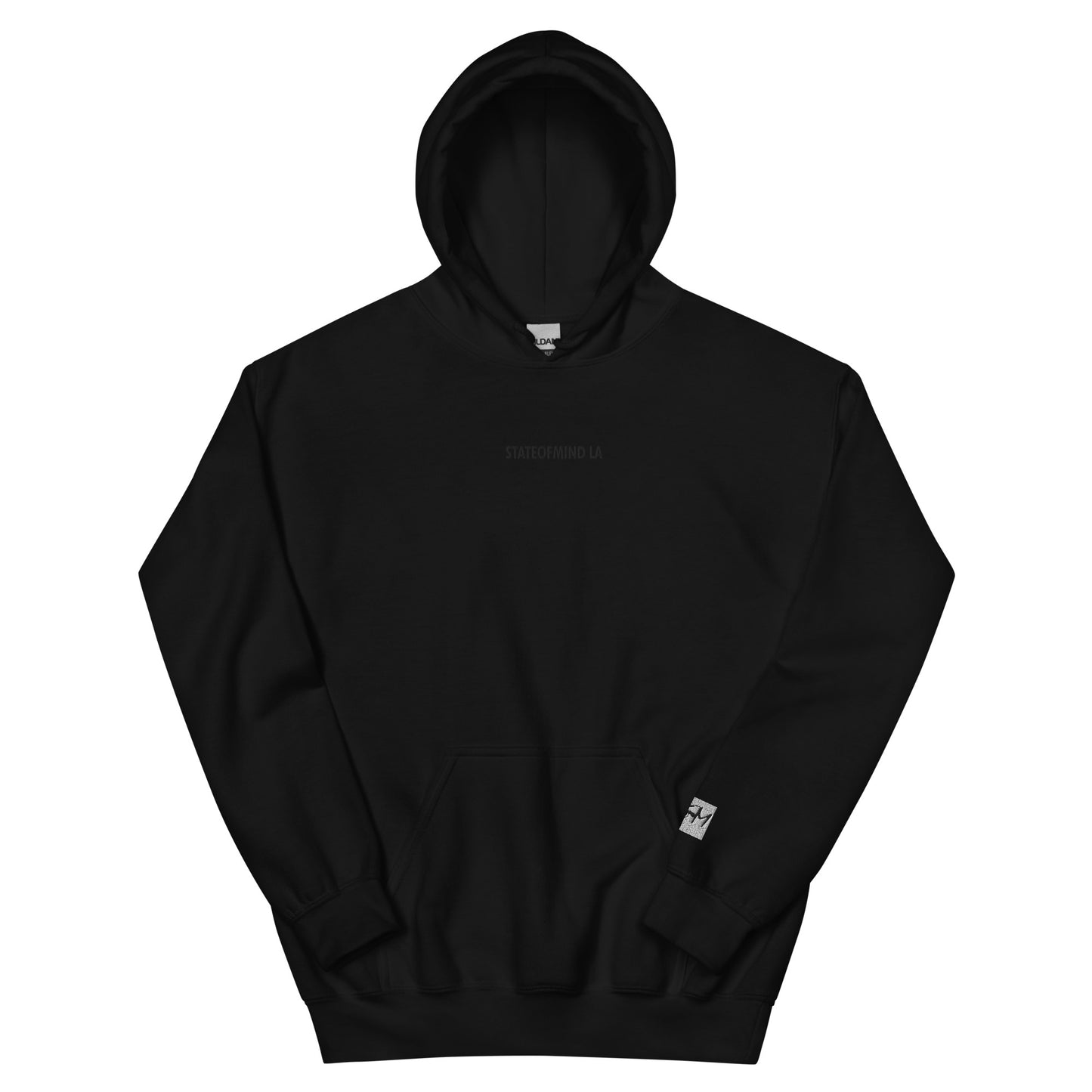 (Embroidered) STATEOFMIND LA Black Font - Unisex Hoodie