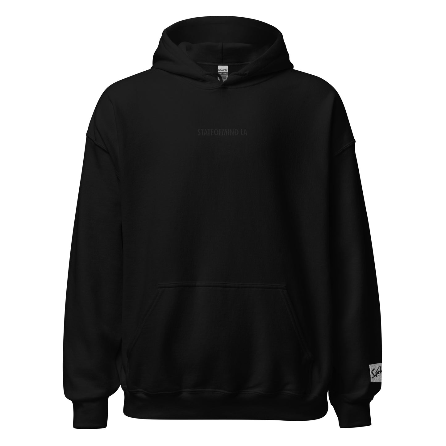 (Embroidered) STATEOFMIND LA Black Font - Unisex Hoodie