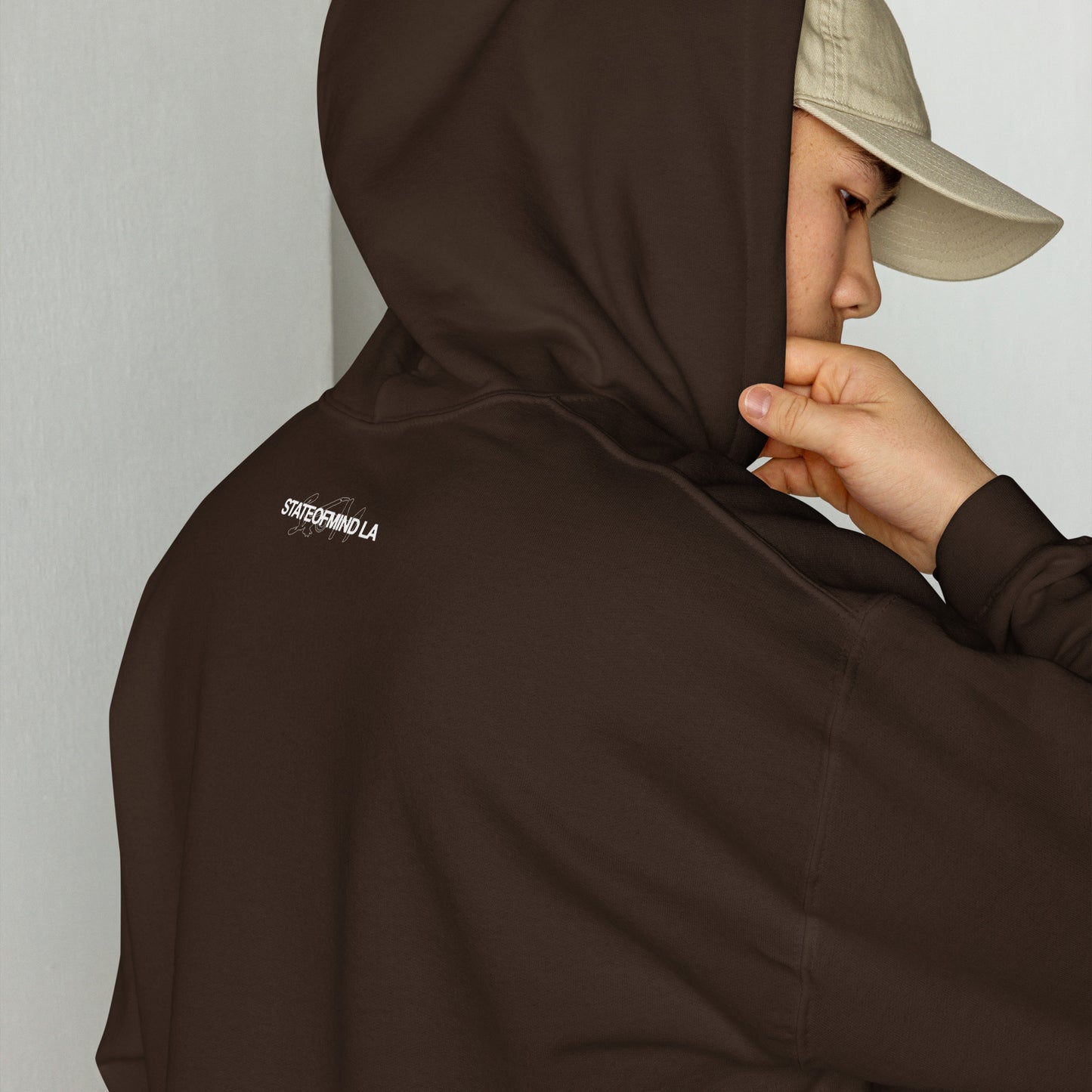 (Embroidered) STATEOFMIND LA White Font - Unisex Hoodie