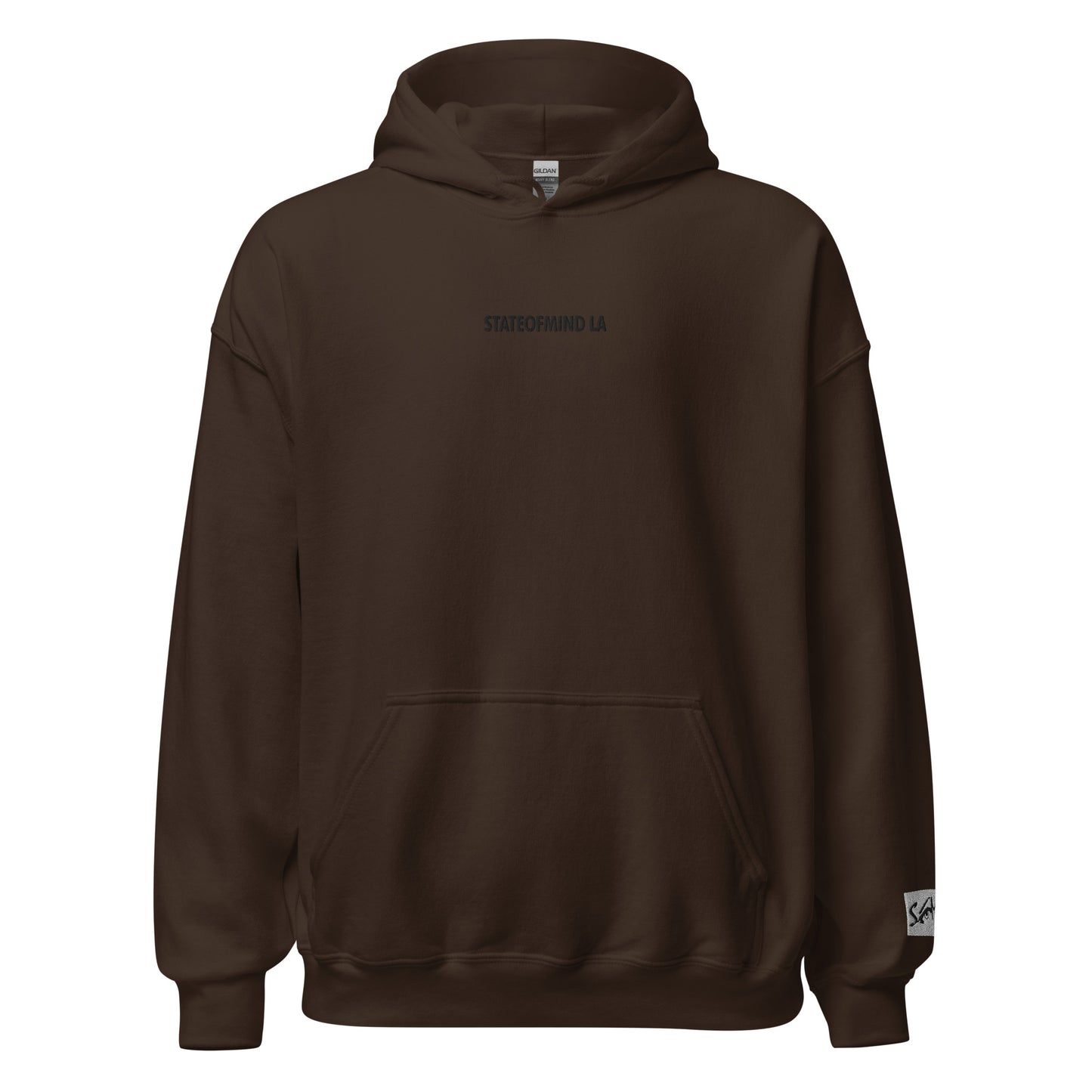 (Embroidered) STATEOFMIND LA Black Font - Unisex Hoodie