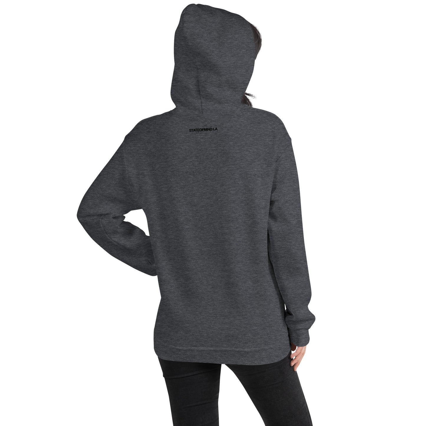 (Embroidered) STATEOFMIND LA Black Font - Unisex Hoodie