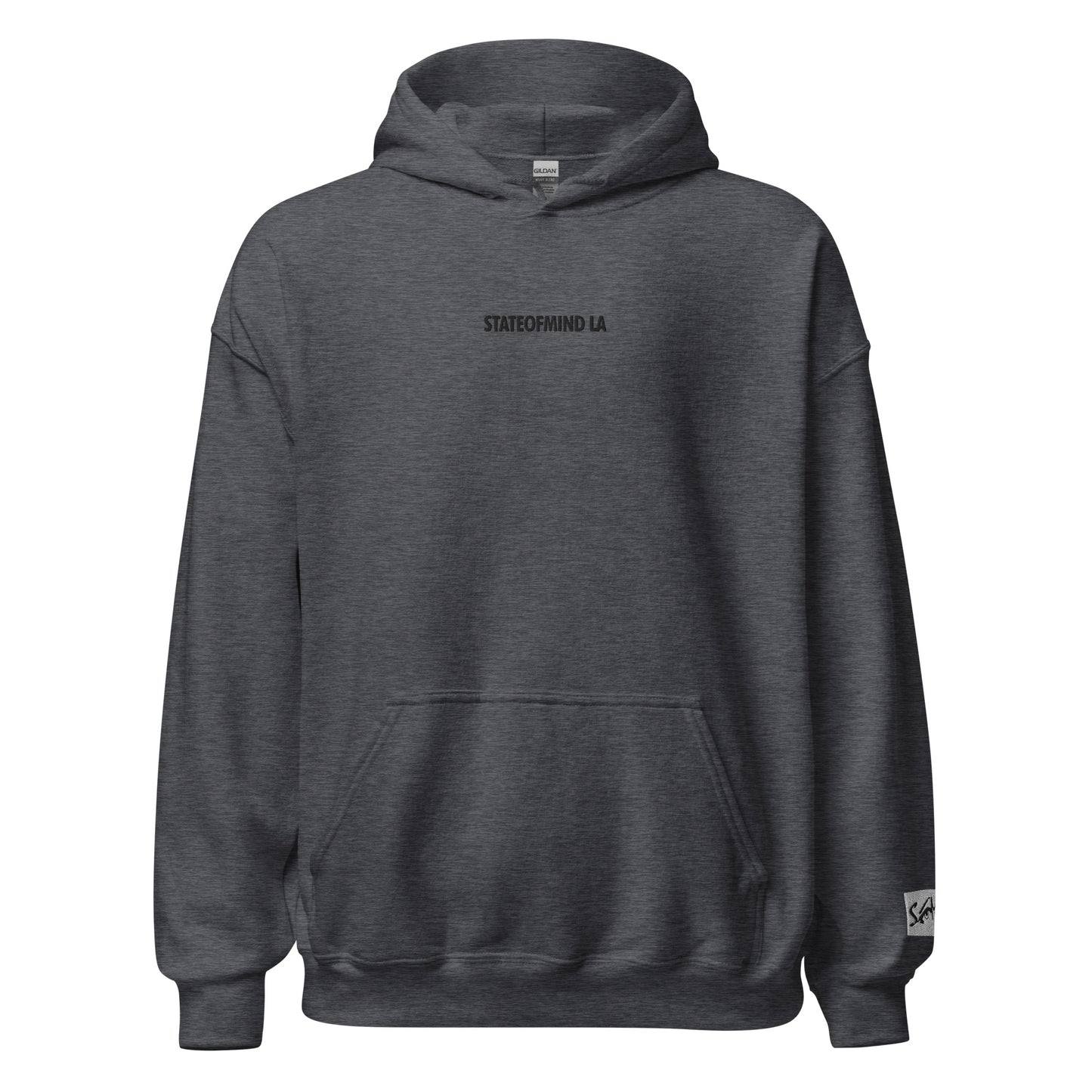 (Embroidered) STATEOFMIND LA Black Font - Unisex Hoodie