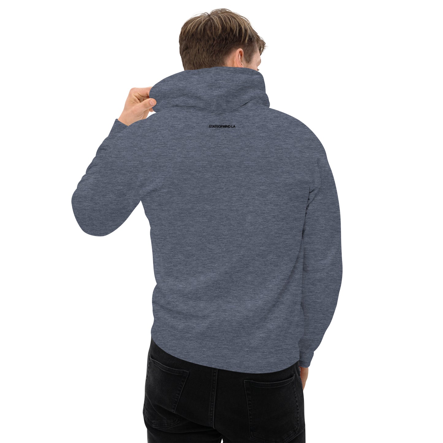 (Embroidered) STATEOFMIND LA Black Font - Unisex Hoodie
