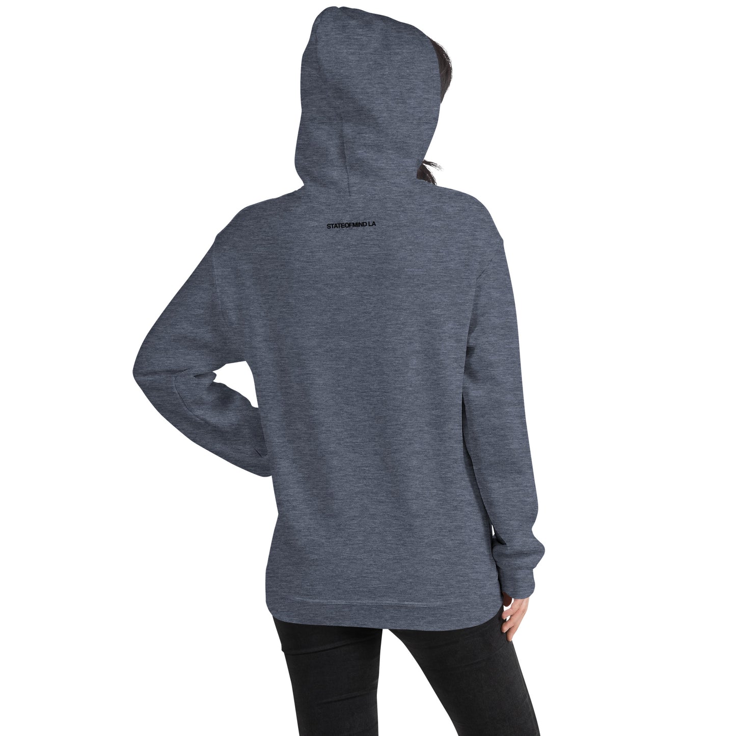 (Embroidered) State of Mind Black Logo- Unisex Hoodie