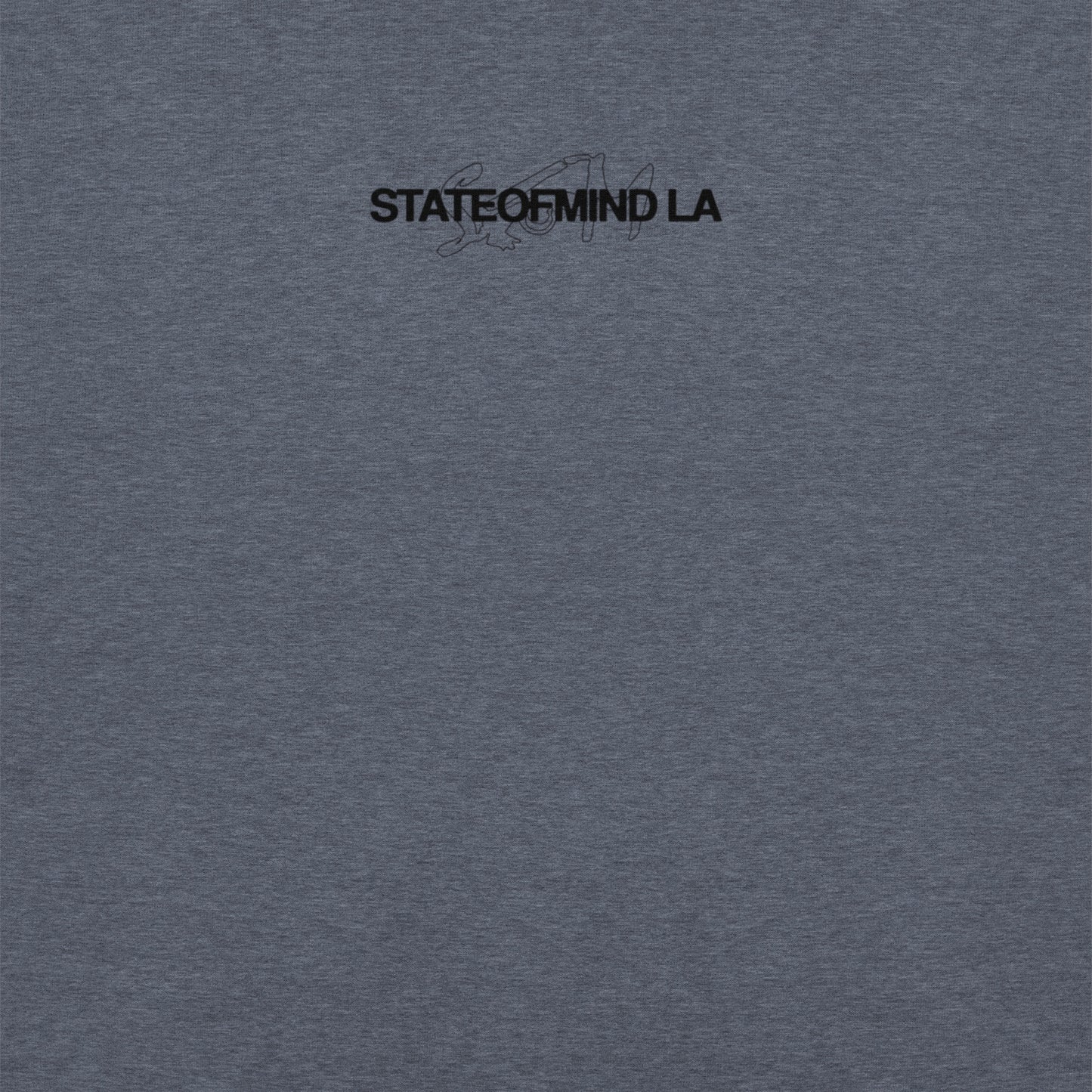 (Embroidered) State of Mind Black Logo- Unisex Hoodie