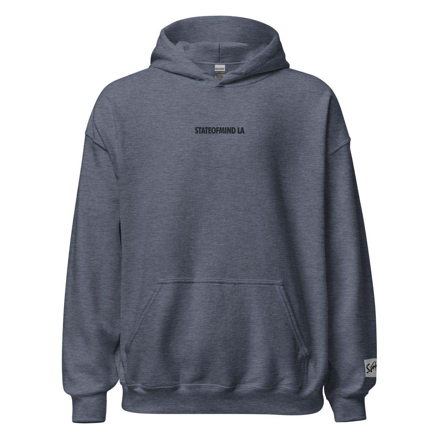 (Embroidered) STATEOFMIND LA Black Font - Unisex Hoodie