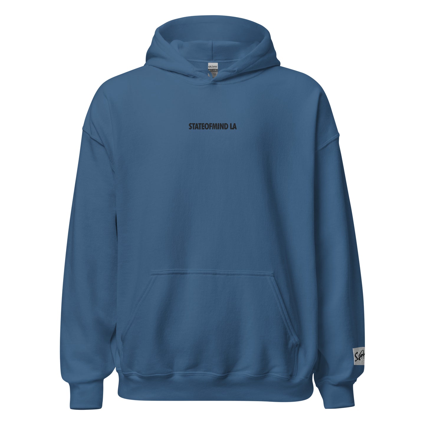 (Embroidered) STATEOFMIND LA Black Font - Unisex Hoodie