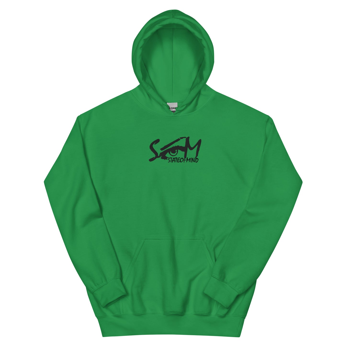 (Embroidered) State of Mind Black Logo- Unisex Hoodie