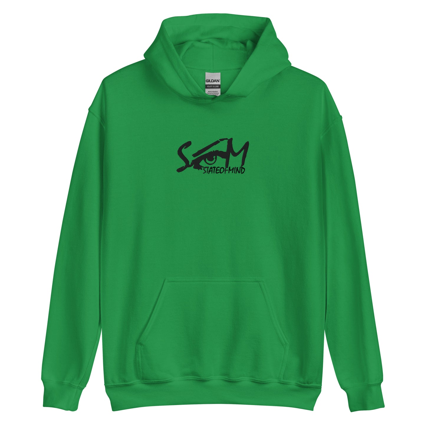 (Embroidered) State of Mind Black Logo- Unisex Hoodie