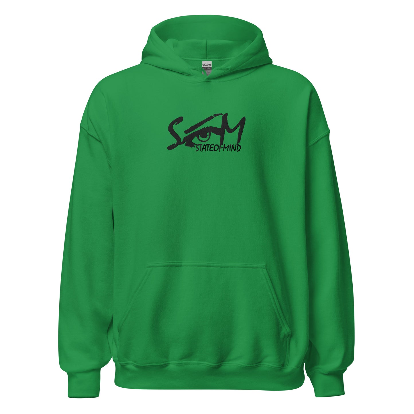 (Embroidered) State of Mind Black Logo- Unisex Hoodie