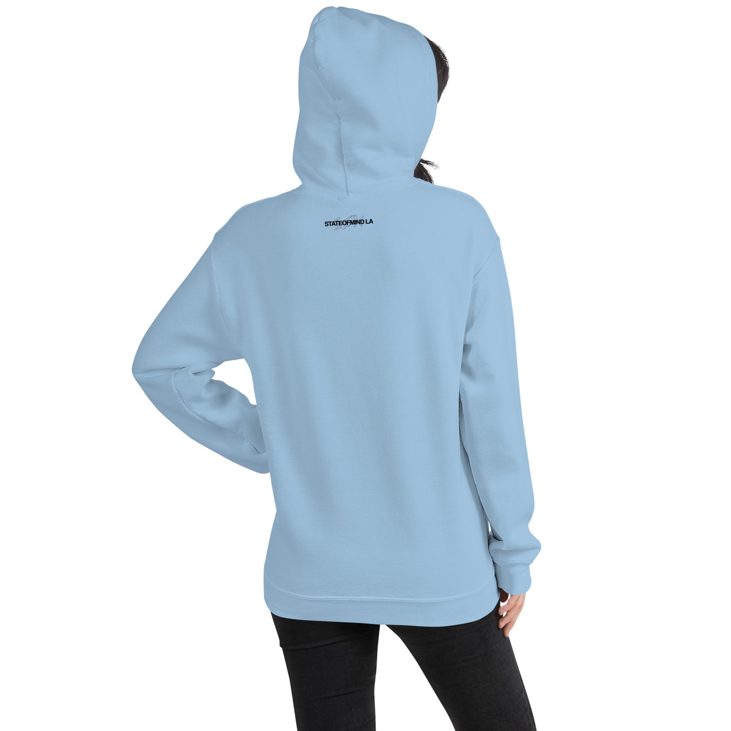 (Embroidered) STATEOFMIND LA Black Font - Unisex Hoodie