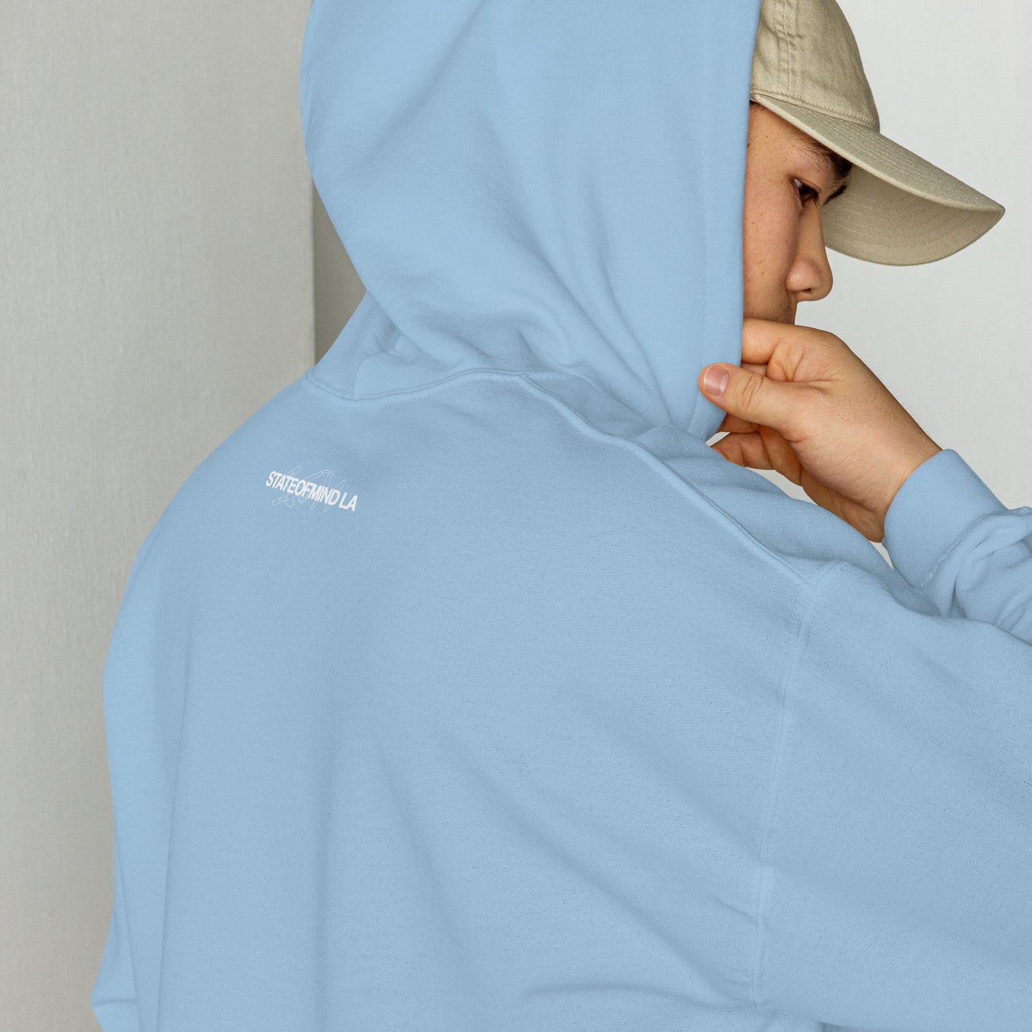 (Embroidered) STATEOFMIND LA White Font - Unisex Hoodie