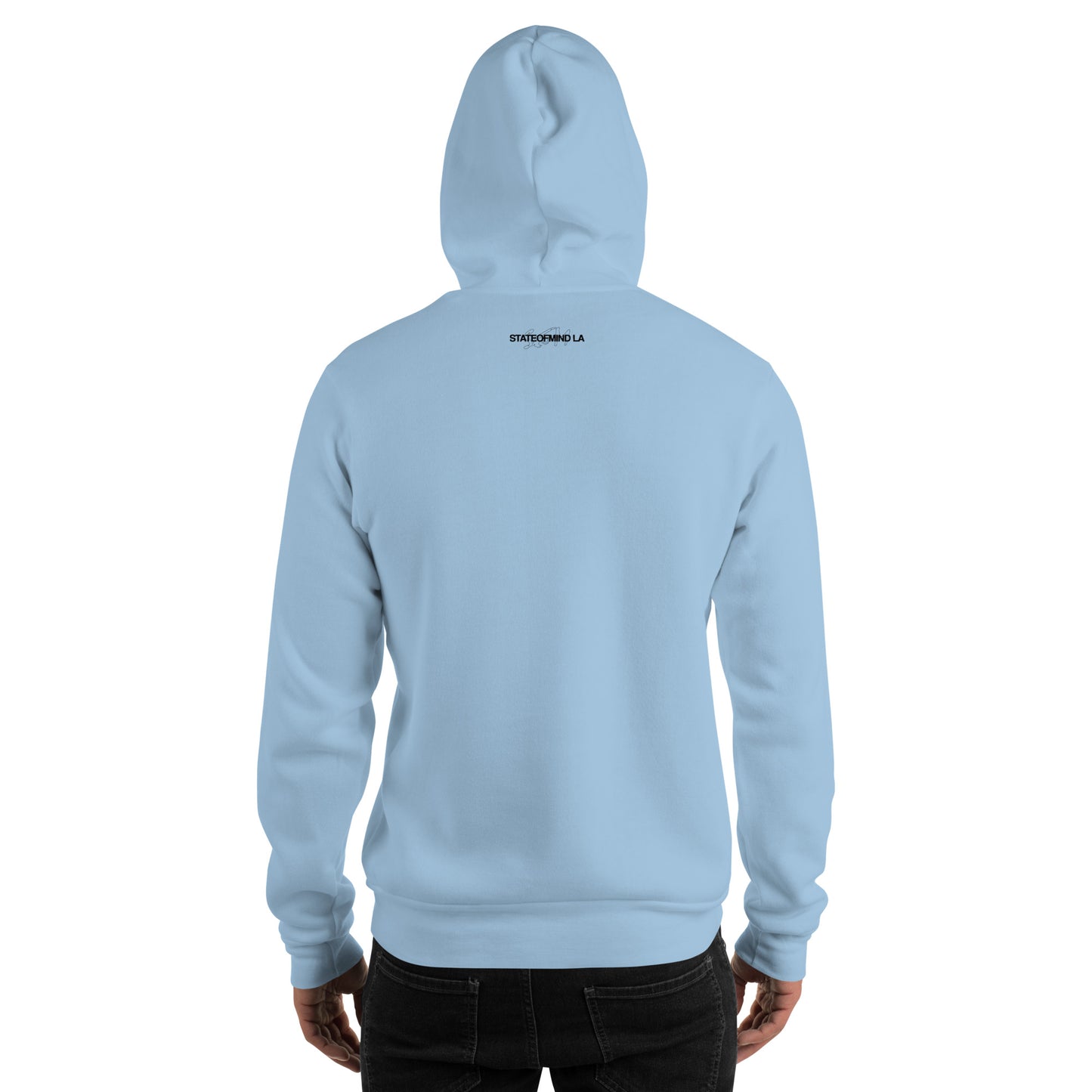 (Embroidered) State of Mind Black Logo- Unisex Hoodie