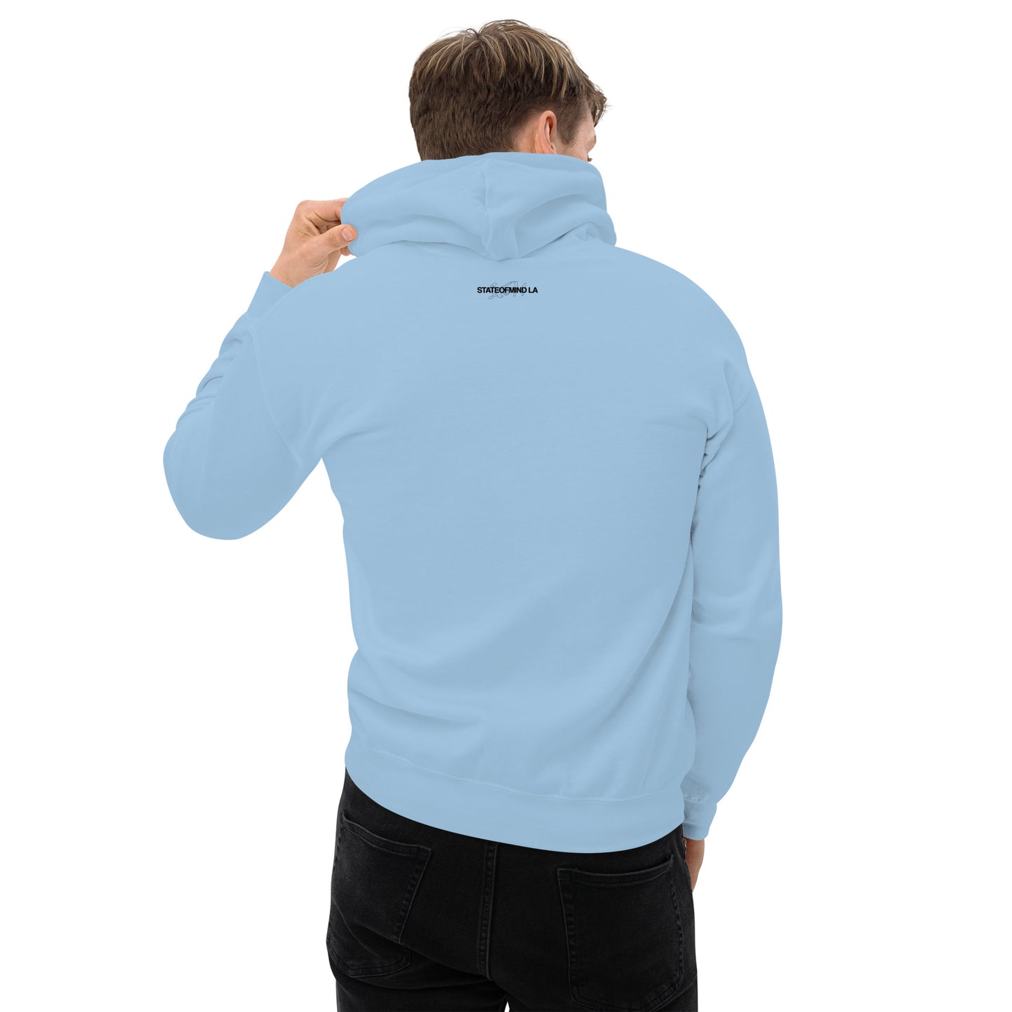 (Embroidered) State of Mind Black Logo- Unisex Hoodie