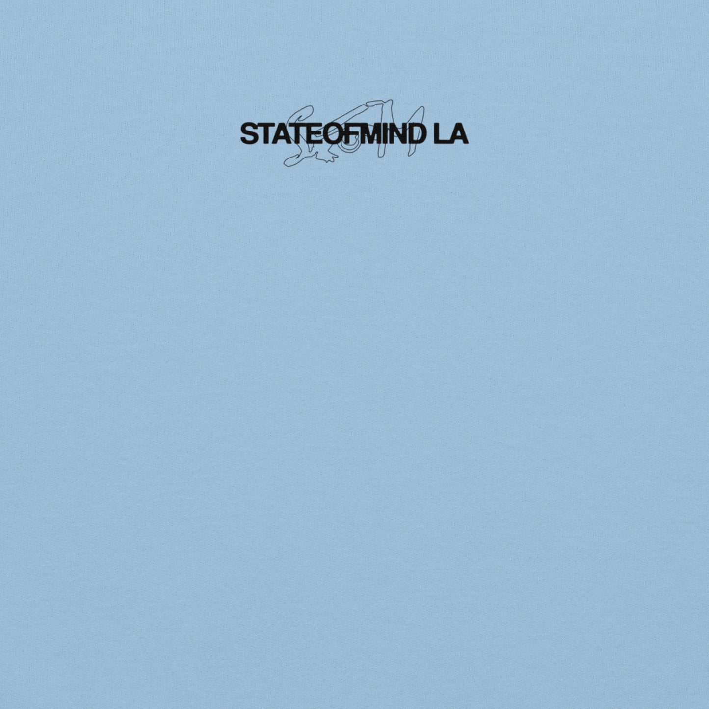 (Embroidered) State of Mind Black Logo- Unisex Hoodie