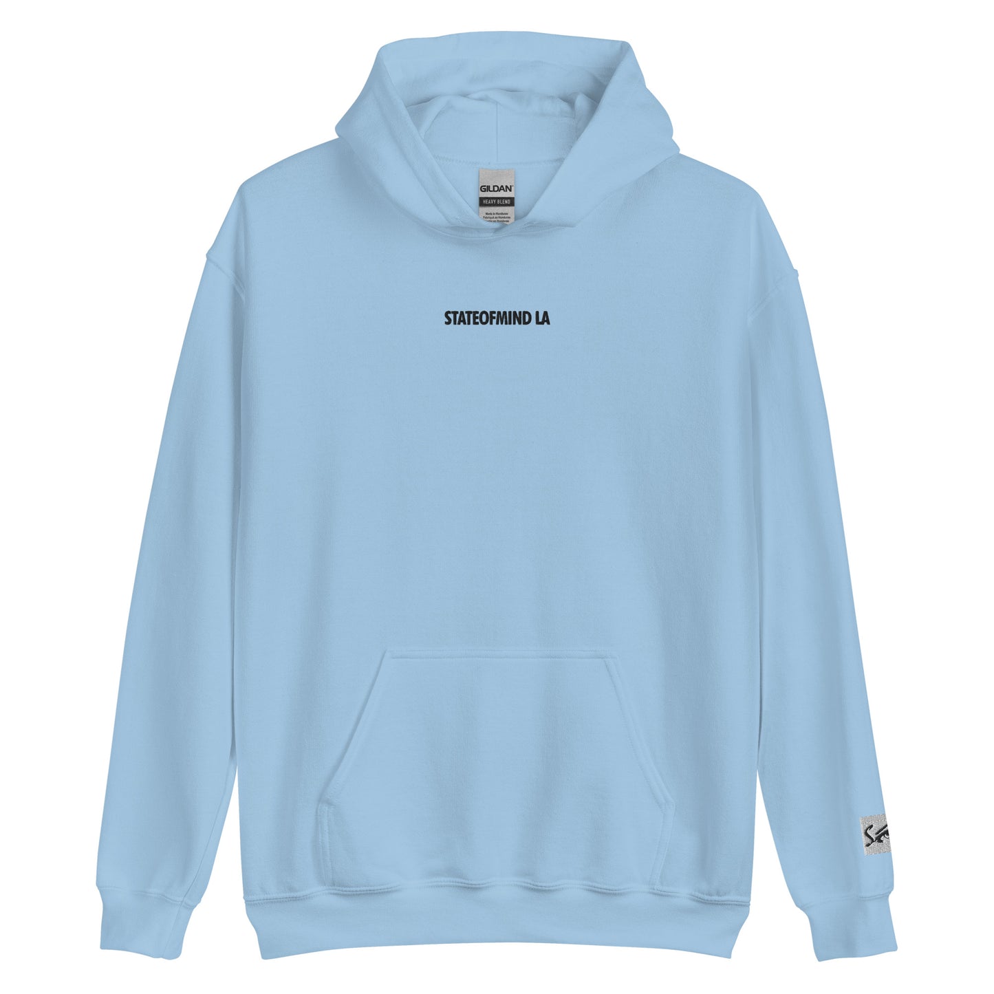 (Embroidered) STATEOFMIND LA Black Font - Unisex Hoodie