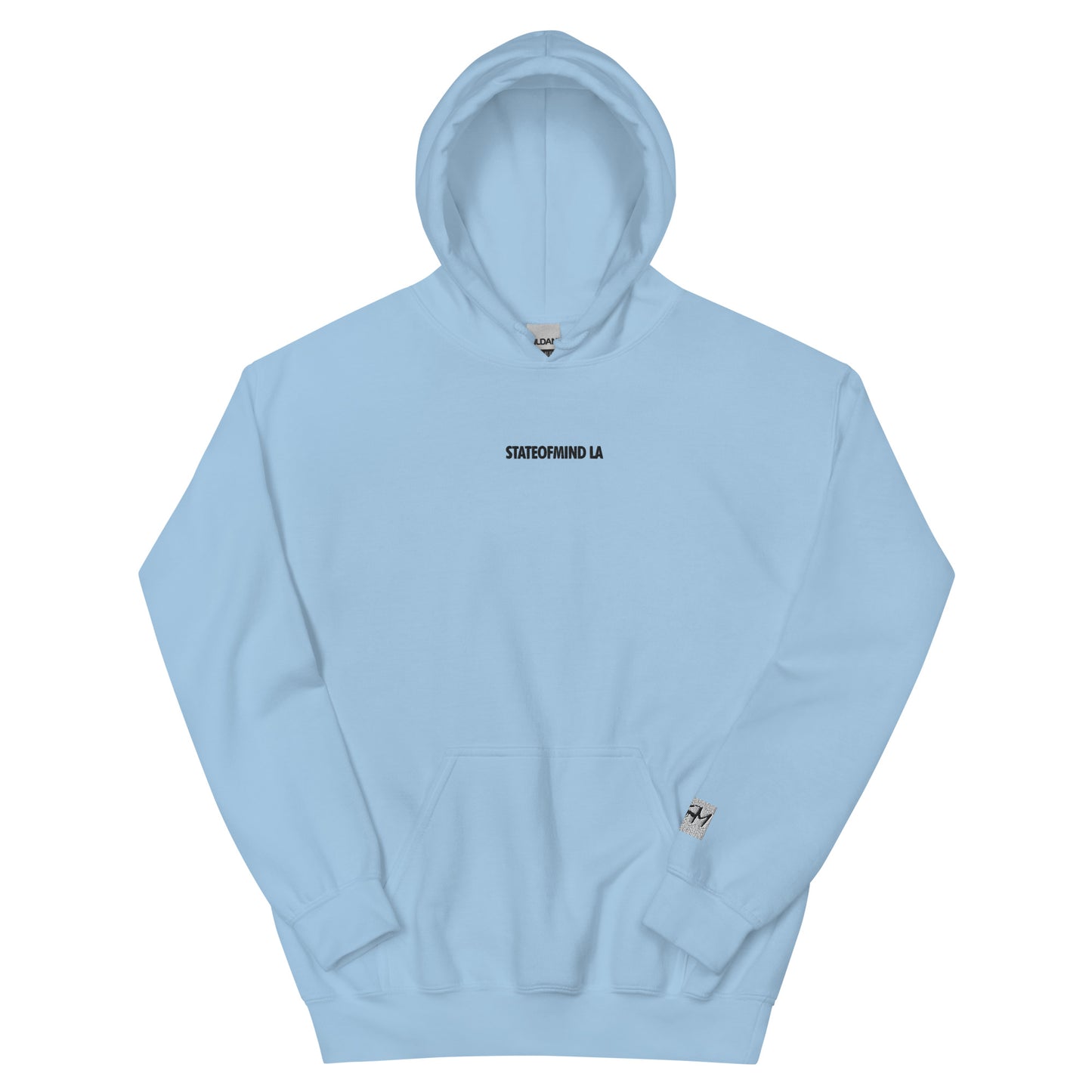(Embroidered) STATEOFMIND LA Black Font - Unisex Hoodie