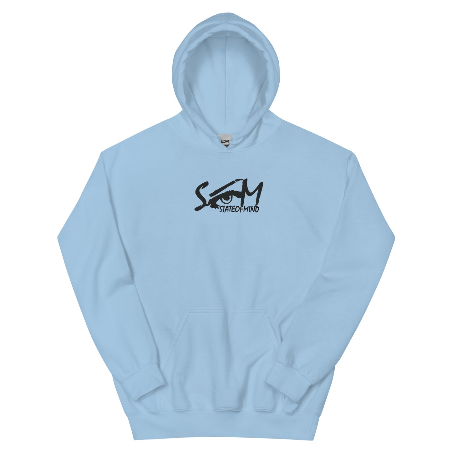 (Embroidered) State of Mind Black Logo- Unisex Hoodie