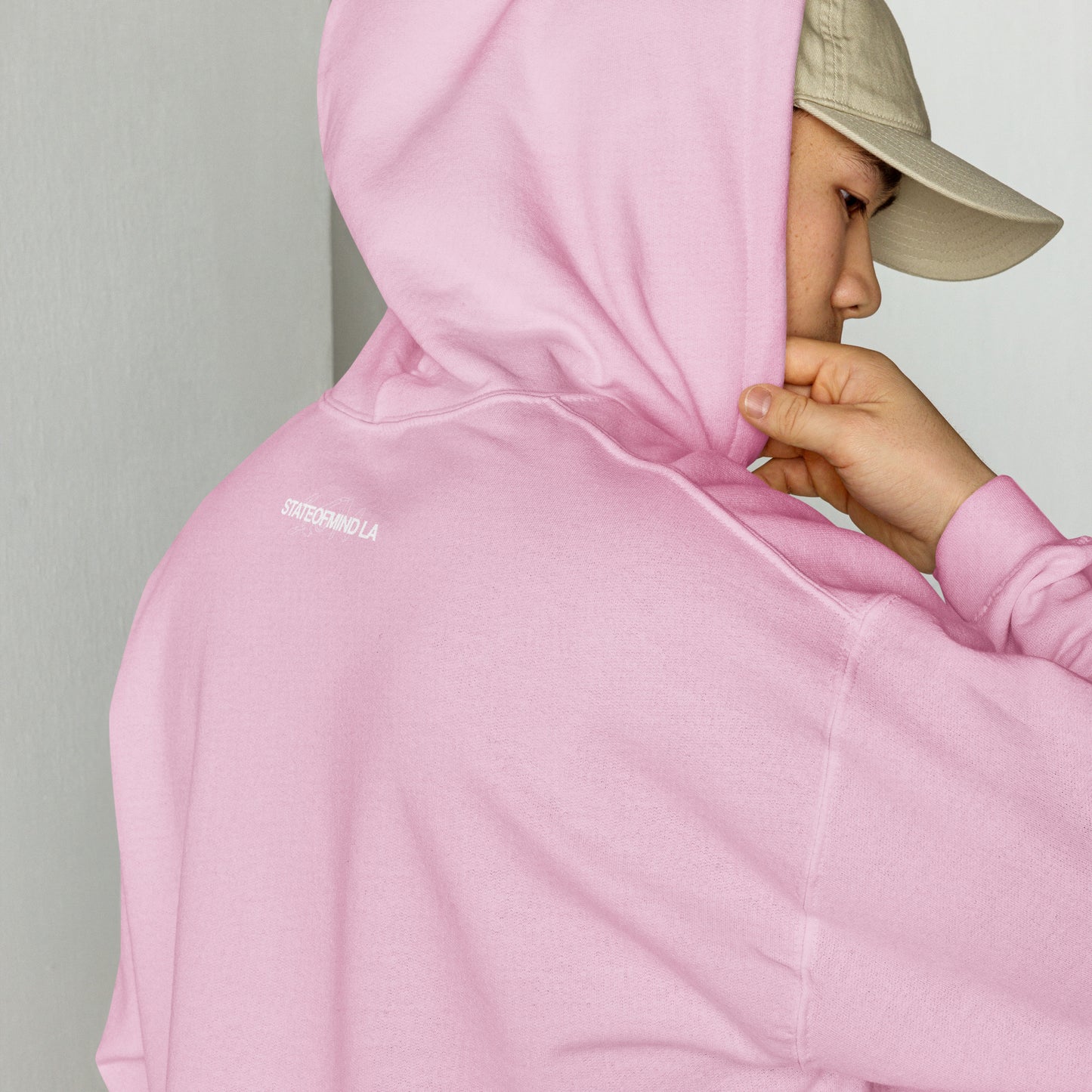 (Embroidered) STATEOFMIND LA White Font - Unisex Hoodie