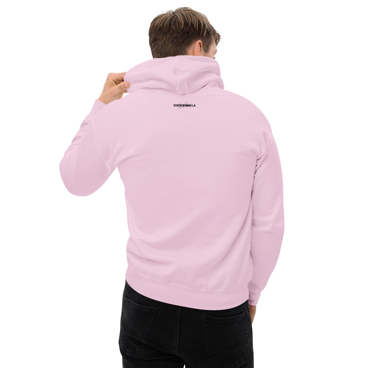 (Embroidered) State of Mind Black Logo- Unisex Hoodie