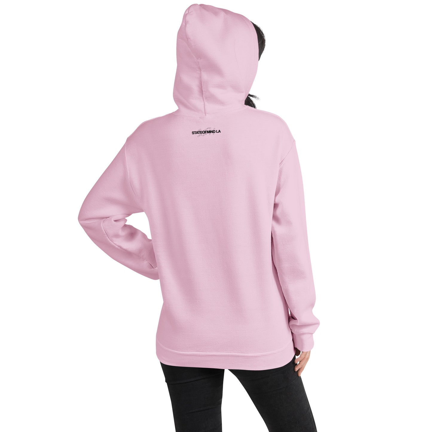 (Embroidered) State of Mind Black Logo- Unisex Hoodie