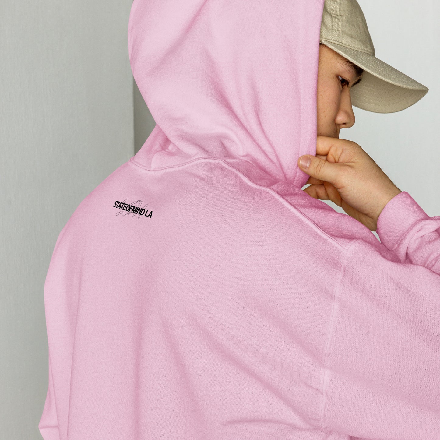 (Embroidered) State of Mind Black Logo- Unisex Hoodie