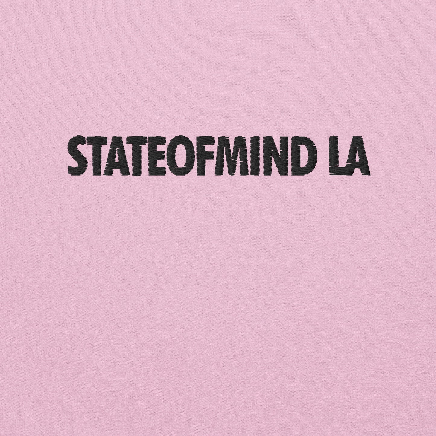 (Embroidered) STATEOFMIND LA Black Font - Unisex Hoodie