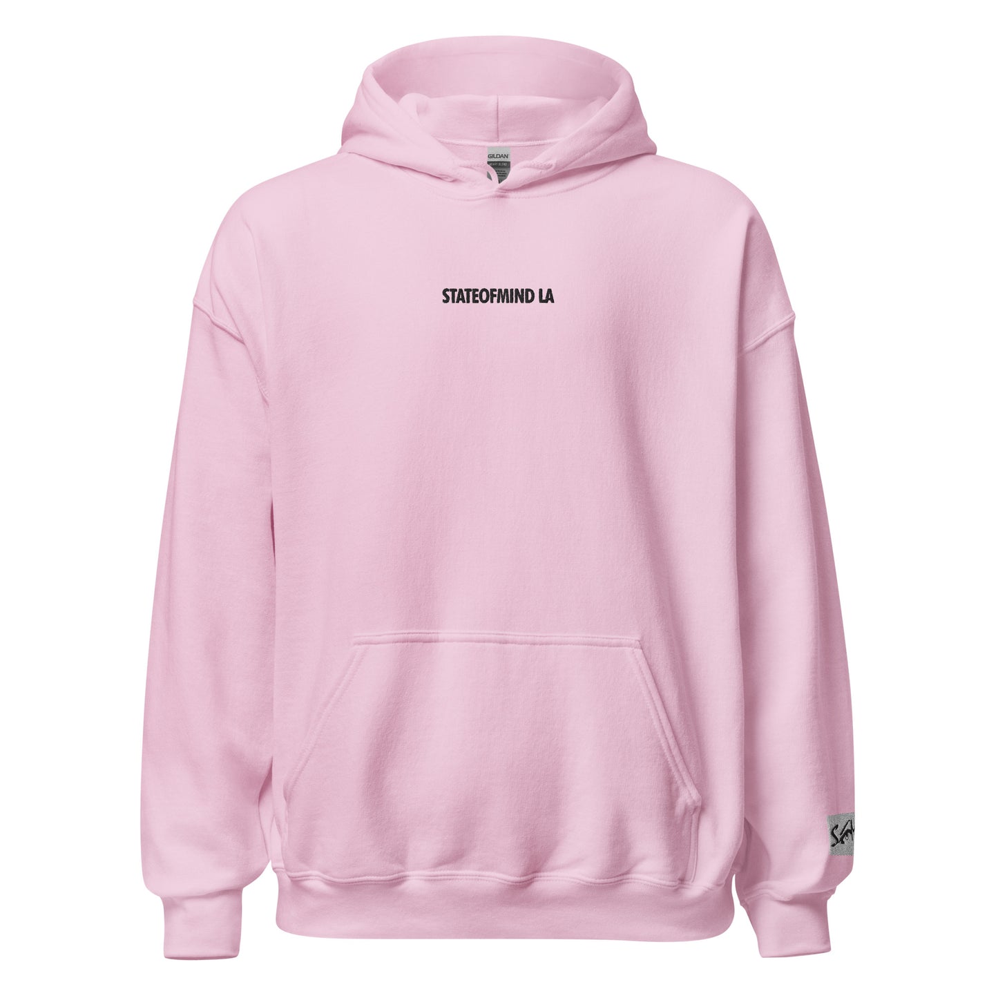 (Embroidered) STATEOFMIND LA Black Font - Unisex Hoodie