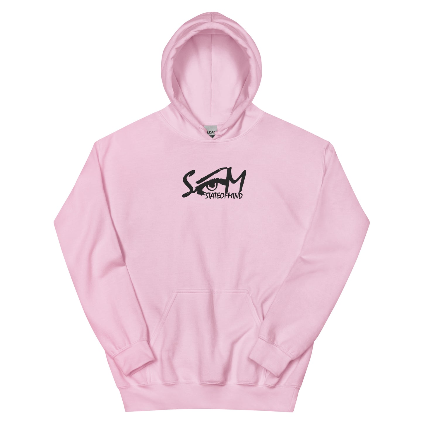 (Embroidered) State of Mind Black Logo- Unisex Hoodie