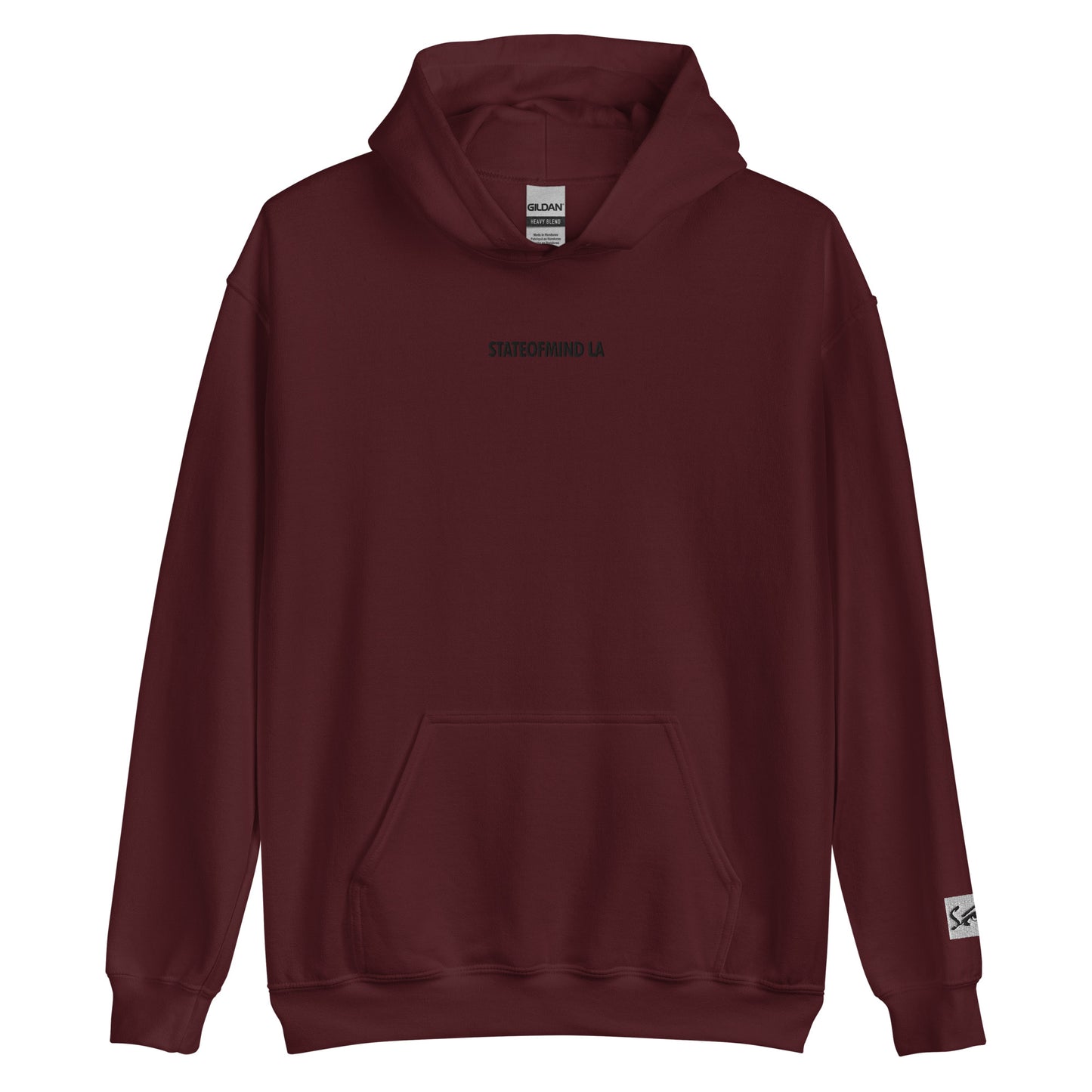 (Embroidered) STATEOFMIND LA Black Font - Unisex Hoodie