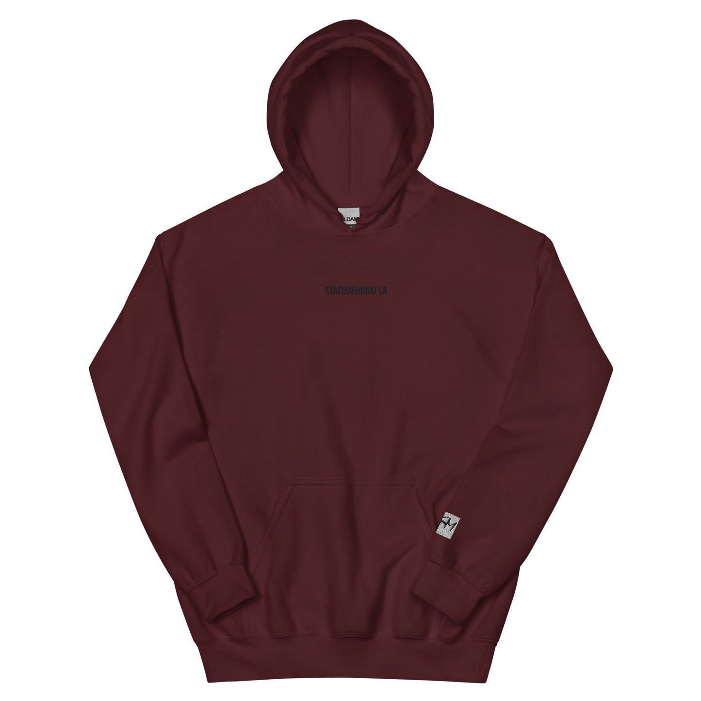 (Embroidered) STATEOFMIND LA Black Font - Unisex Hoodie