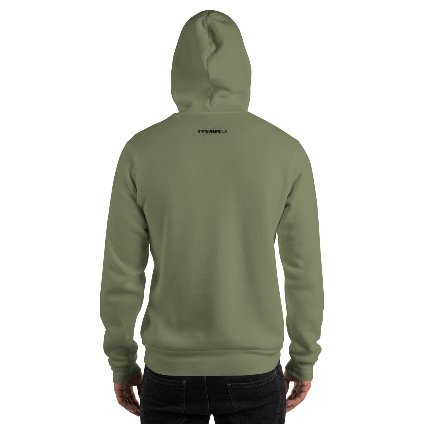 (Embroidered) State of Mind Black Logo- Unisex Hoodie