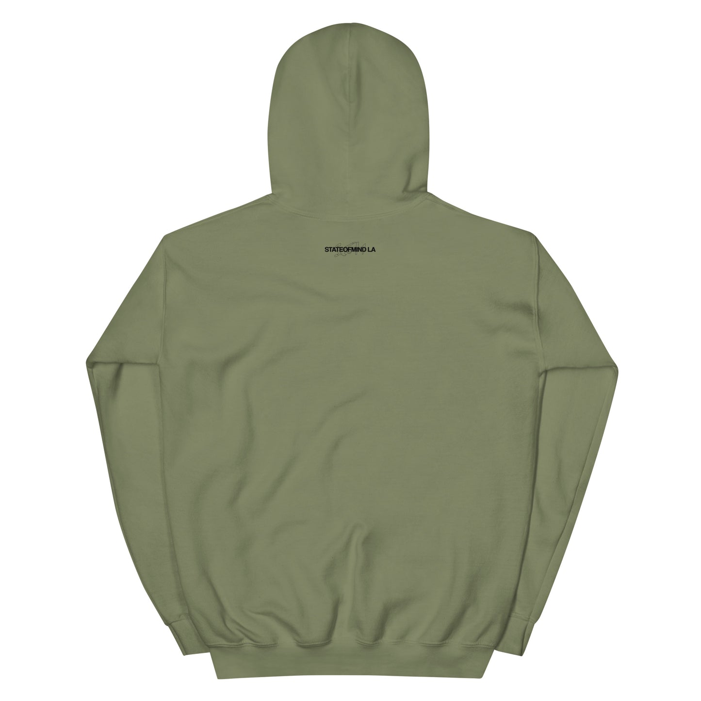 (Embroidered) State of Mind Black Logo- Unisex Hoodie