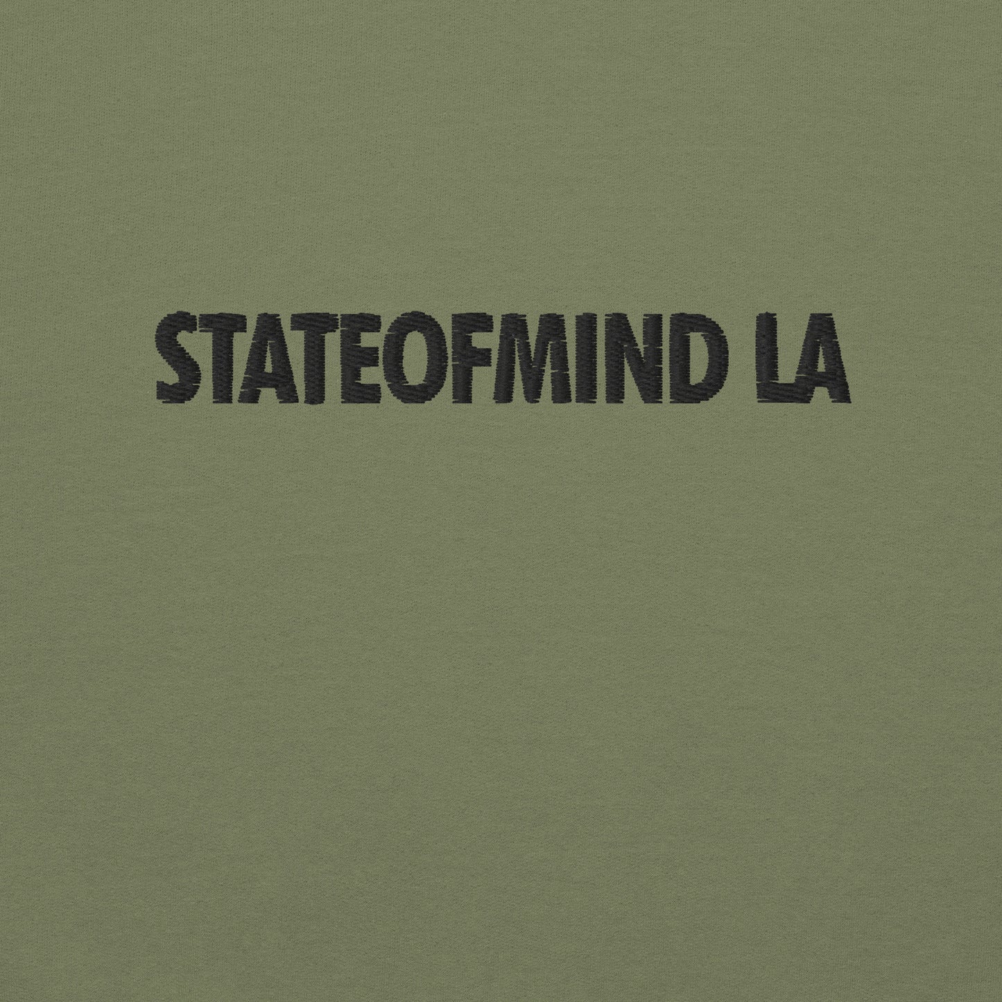 (Embroidered) STATEOFMIND LA Black Font - Unisex Hoodie