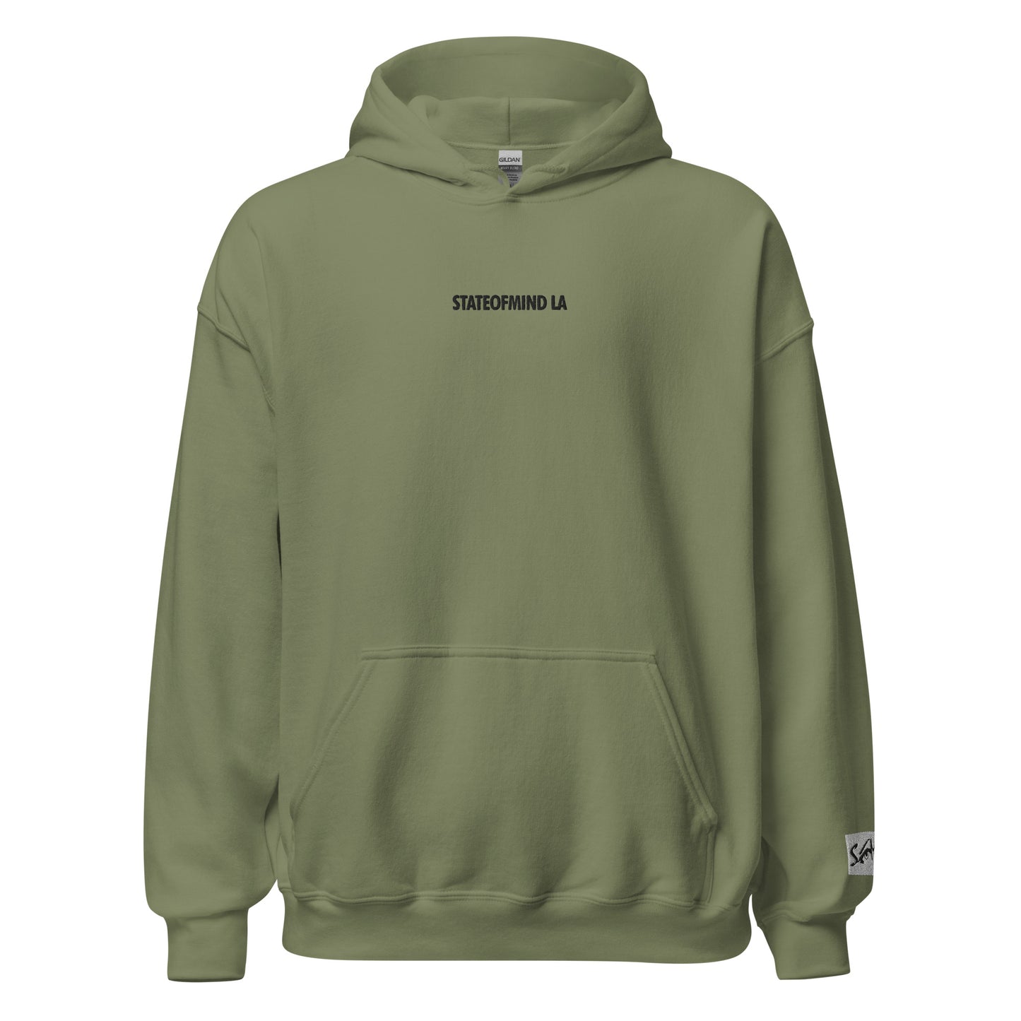 (Embroidered) STATEOFMIND LA Black Font - Unisex Hoodie