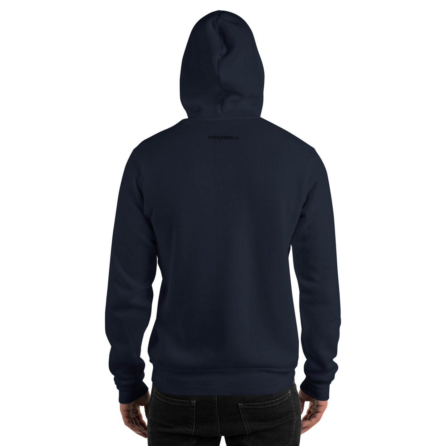 (Embroidered) STATEOFMIND LA Black Font - Unisex Hoodie