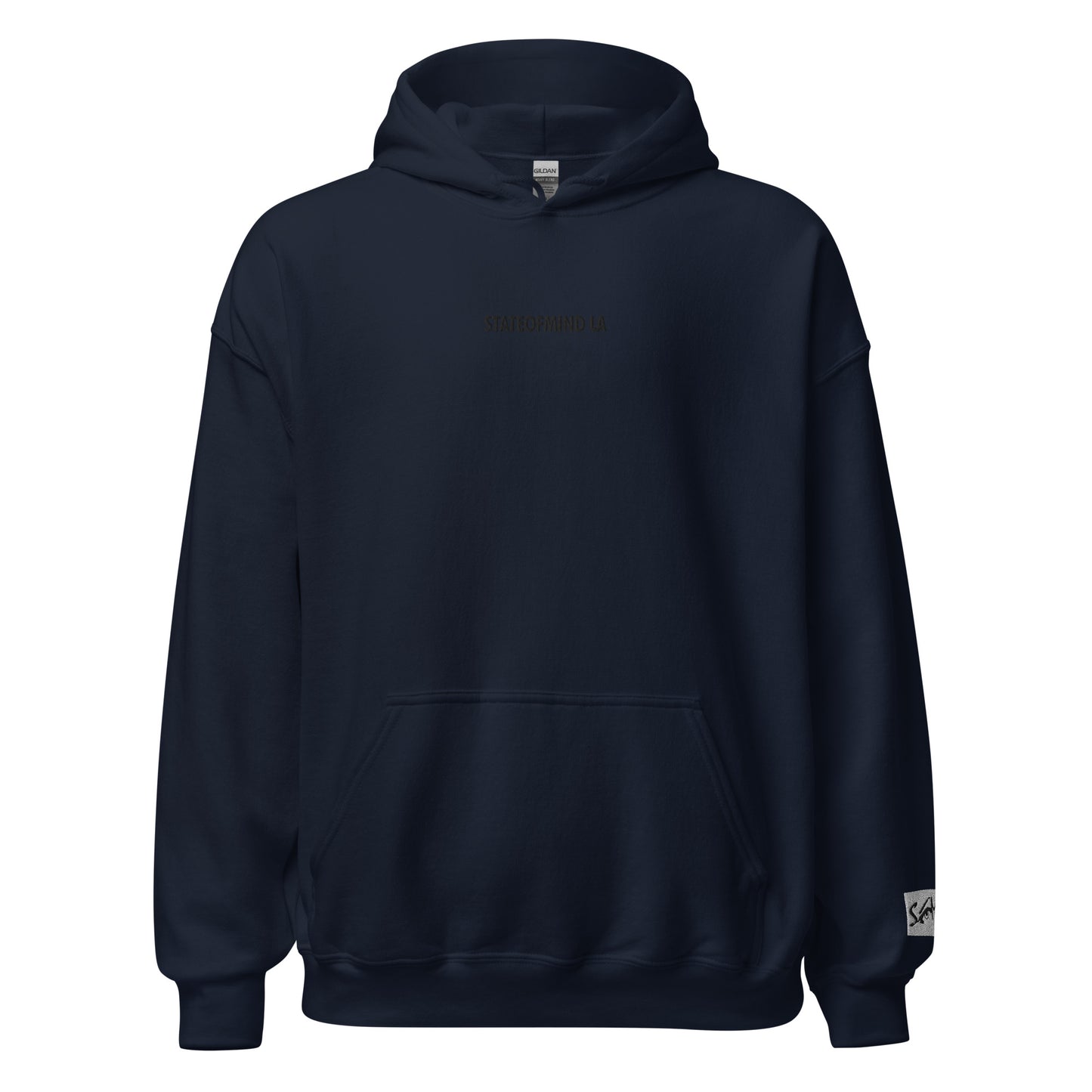 (Embroidered) STATEOFMIND LA Black Font - Unisex Hoodie